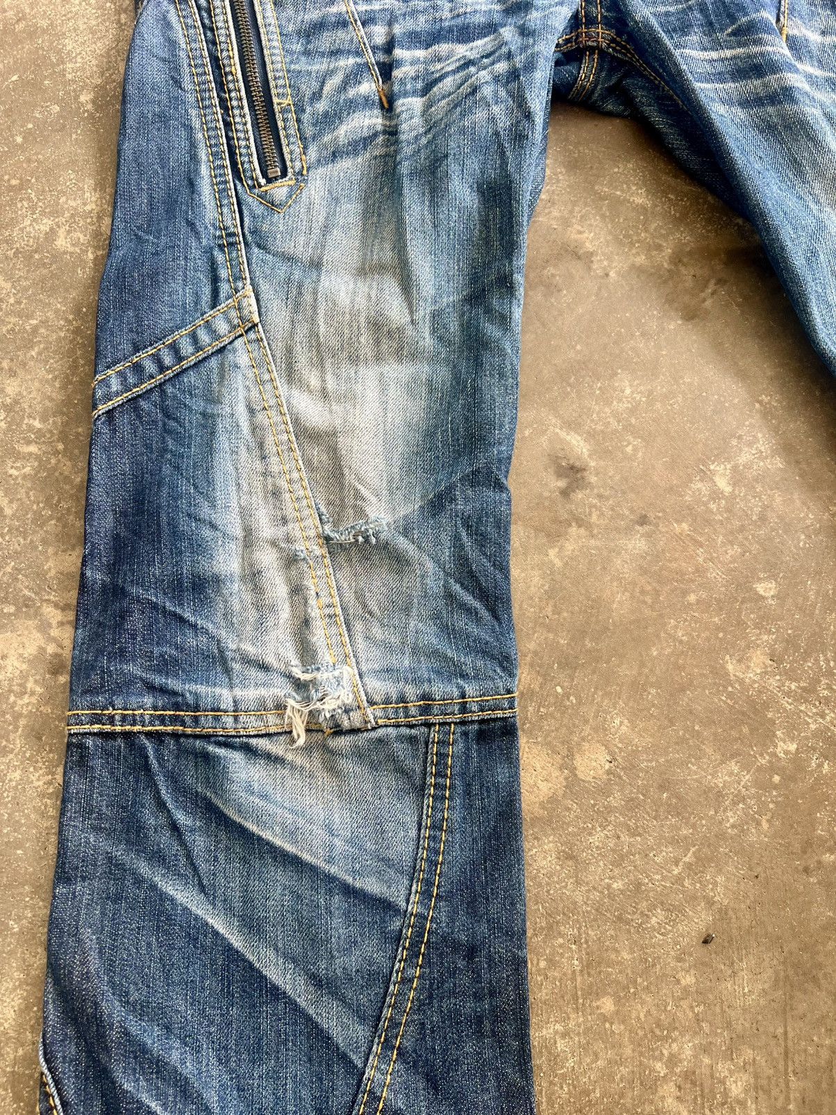 HIDEAWAYS Vintage Nicole Club For Men Indigo Punk Style Jeans Size US 32 / EU 48 - 7 Thumbnail