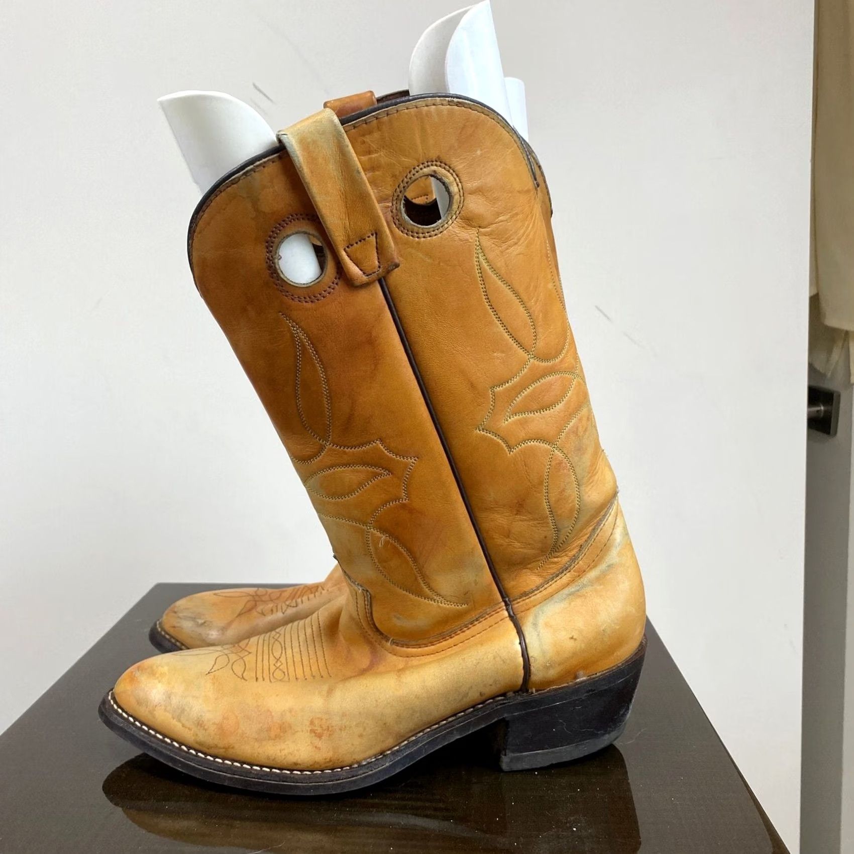 Durango Durango Western Cowboy Boots Leather Men's 10EE Brown Size US 10 / EU 43 - 5 Thumbnail