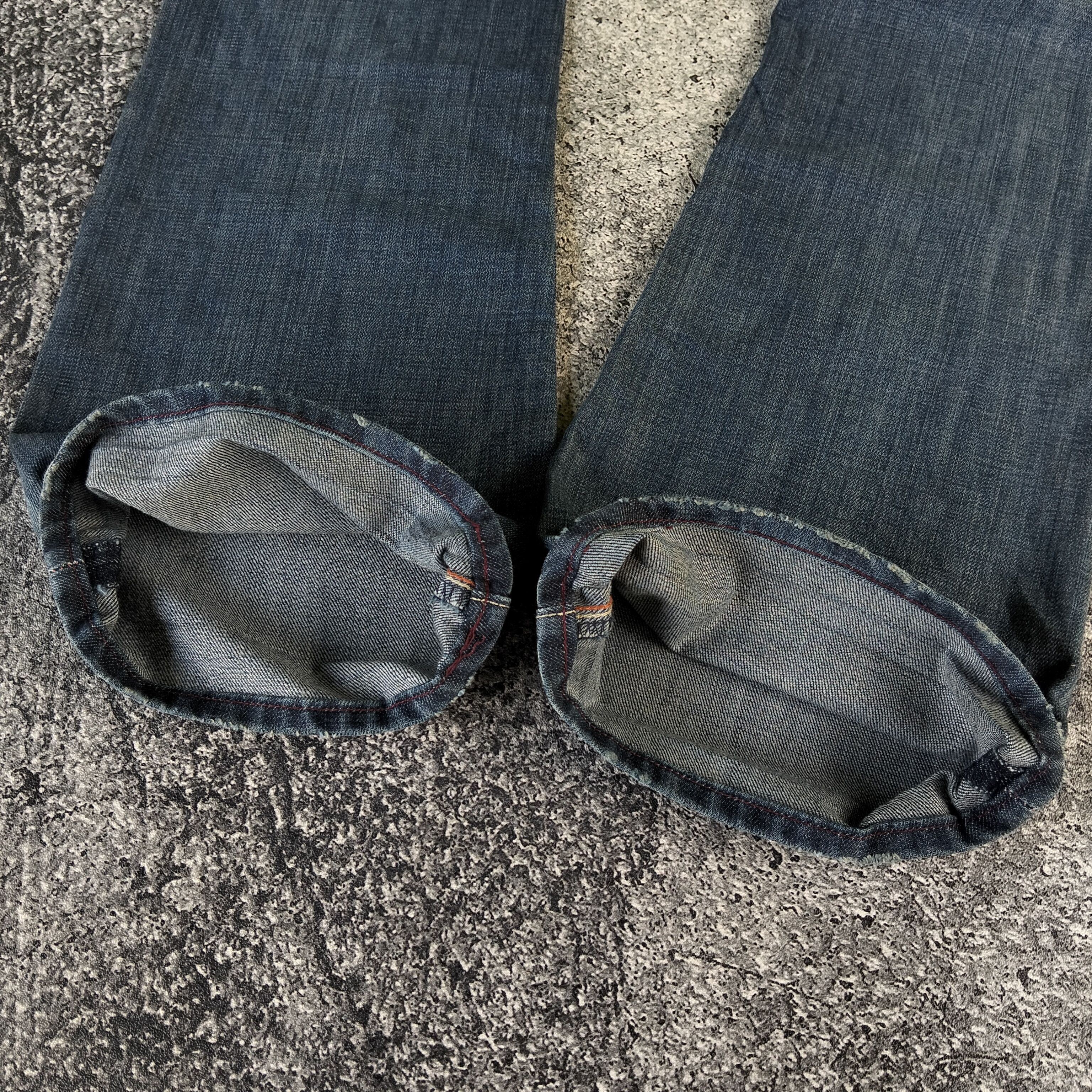 7 For All Mankind 7 For All Mankind Flared Button Fly Blue Wash Faded Jeans Size US 30 / EU 46 - 7 Thumbnail