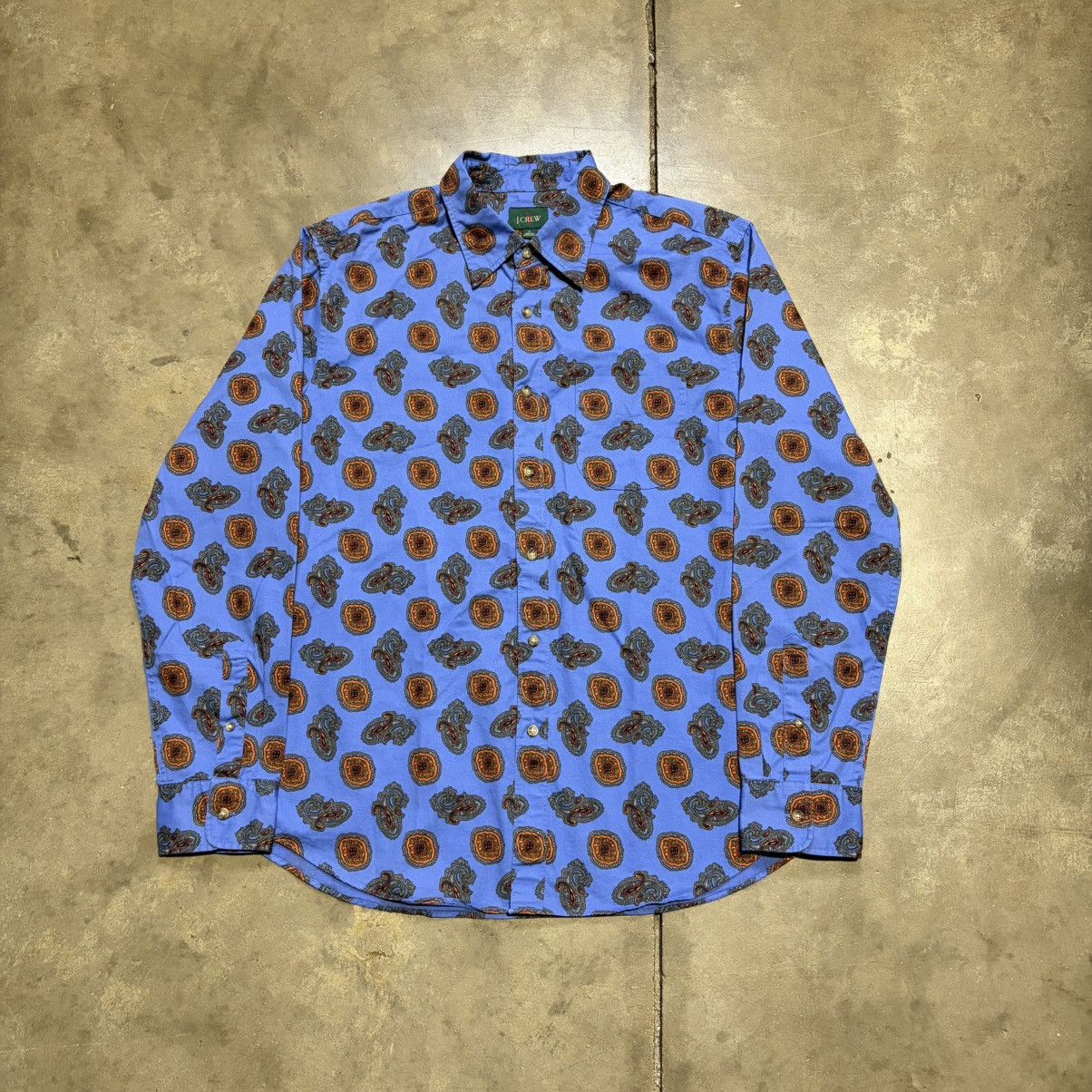 J.Crew Vintage J Crew Button Up Shirt Paisley Bandana Preppy 90s Size US L / EU 52-54 / 3 - 1 Thumbnail