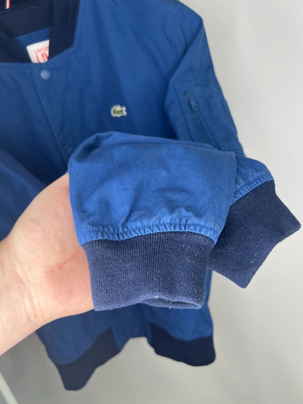 Lacoste Lacoste Live Navy Blue Croc Logo Casual Bomber Jacket Size US M / EU 48-50 / 2 - 9 Thumbnail