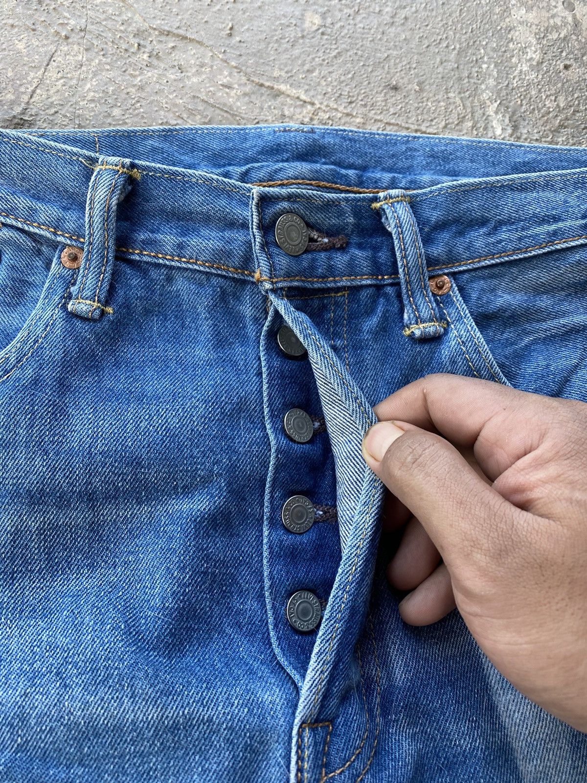 Levi's 👘SALE👘LEVIS 501 DENIM PANTS Size US 33 - 6 Thumbnail
