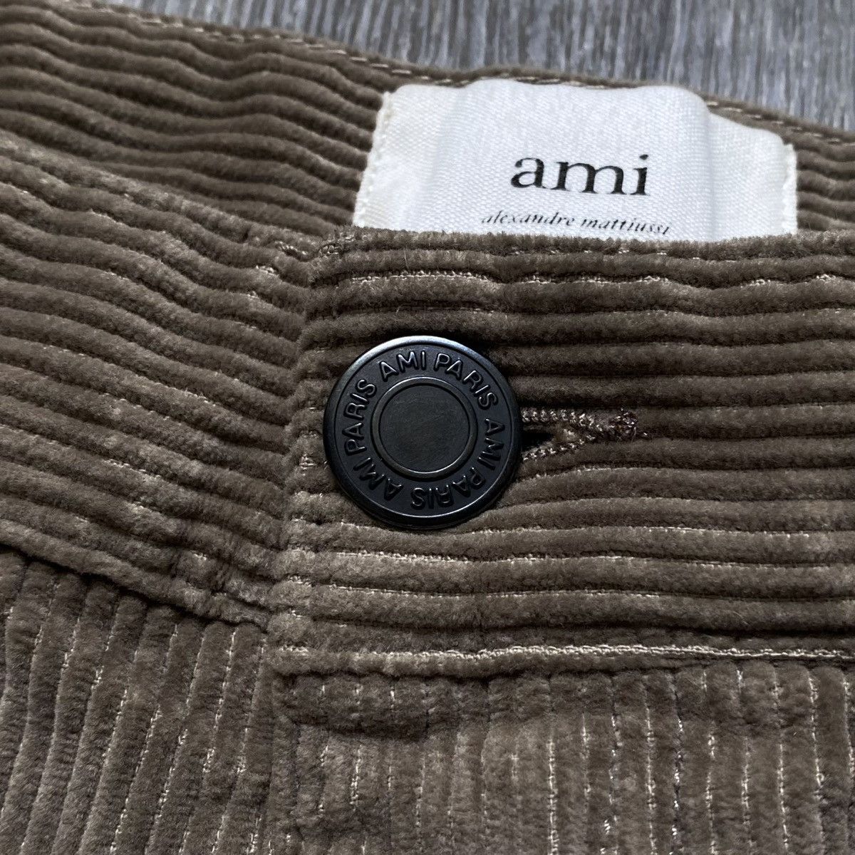 AMI AMI Paris Alexandre Mattiussi Velvet Corduroy Casual Trouser Size US 32 / EU 48 - 9 Thumbnail