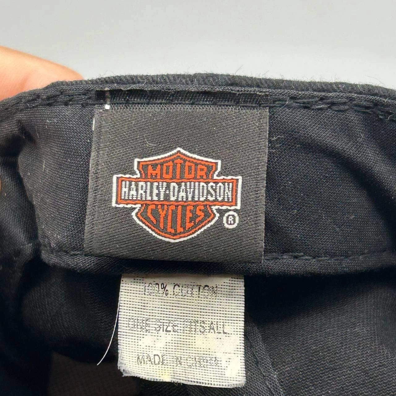 Harley Davidson Harley Davidson Motorcycles Hat Floral Strap Back Cotton Size ONE SIZE - 6 Thumbnail