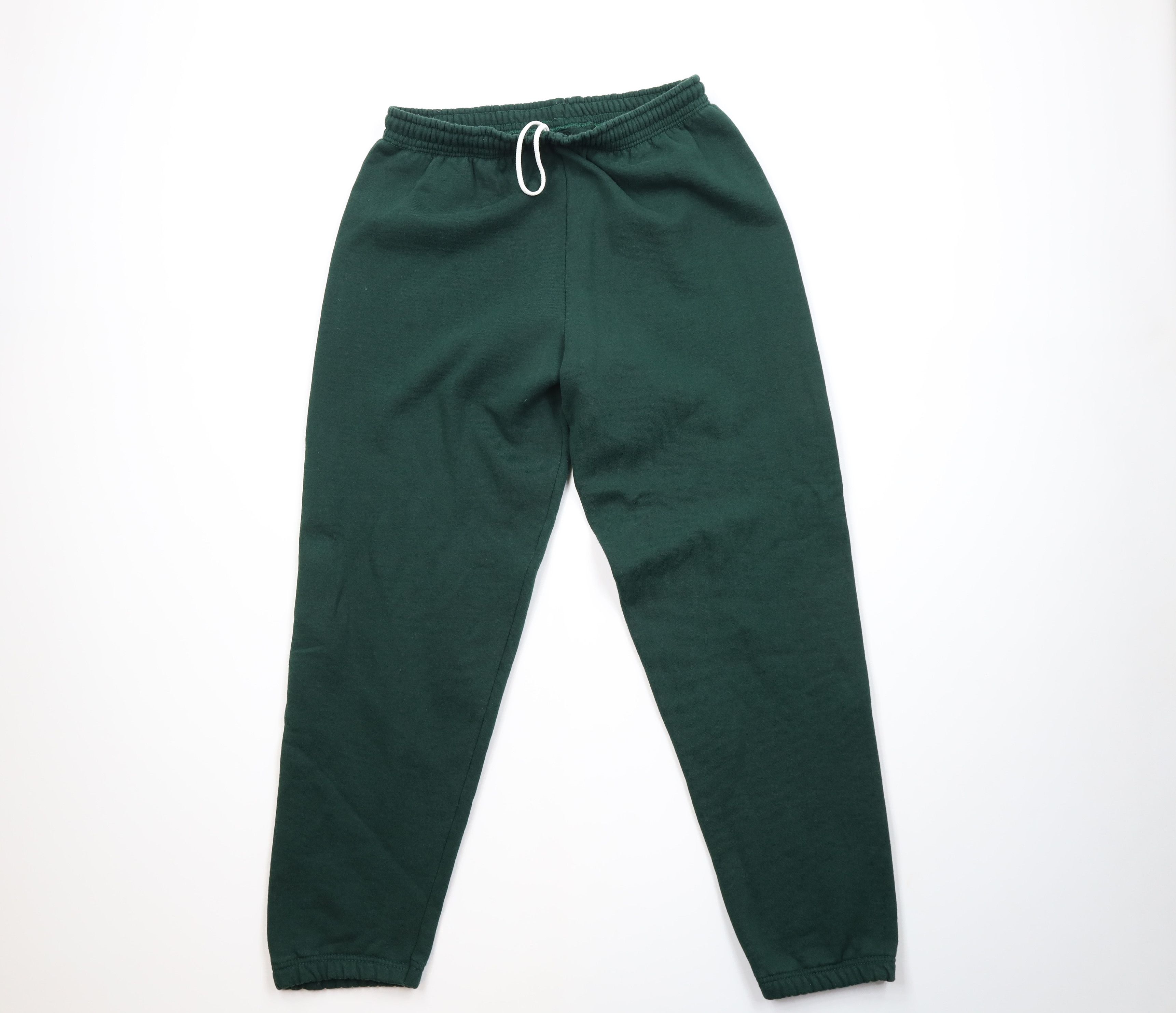 Vintage Vintage 90s Streetwear Heavyweight Sweatpants Green USA Size US 38 / EU 54 - 1 Thumbnail