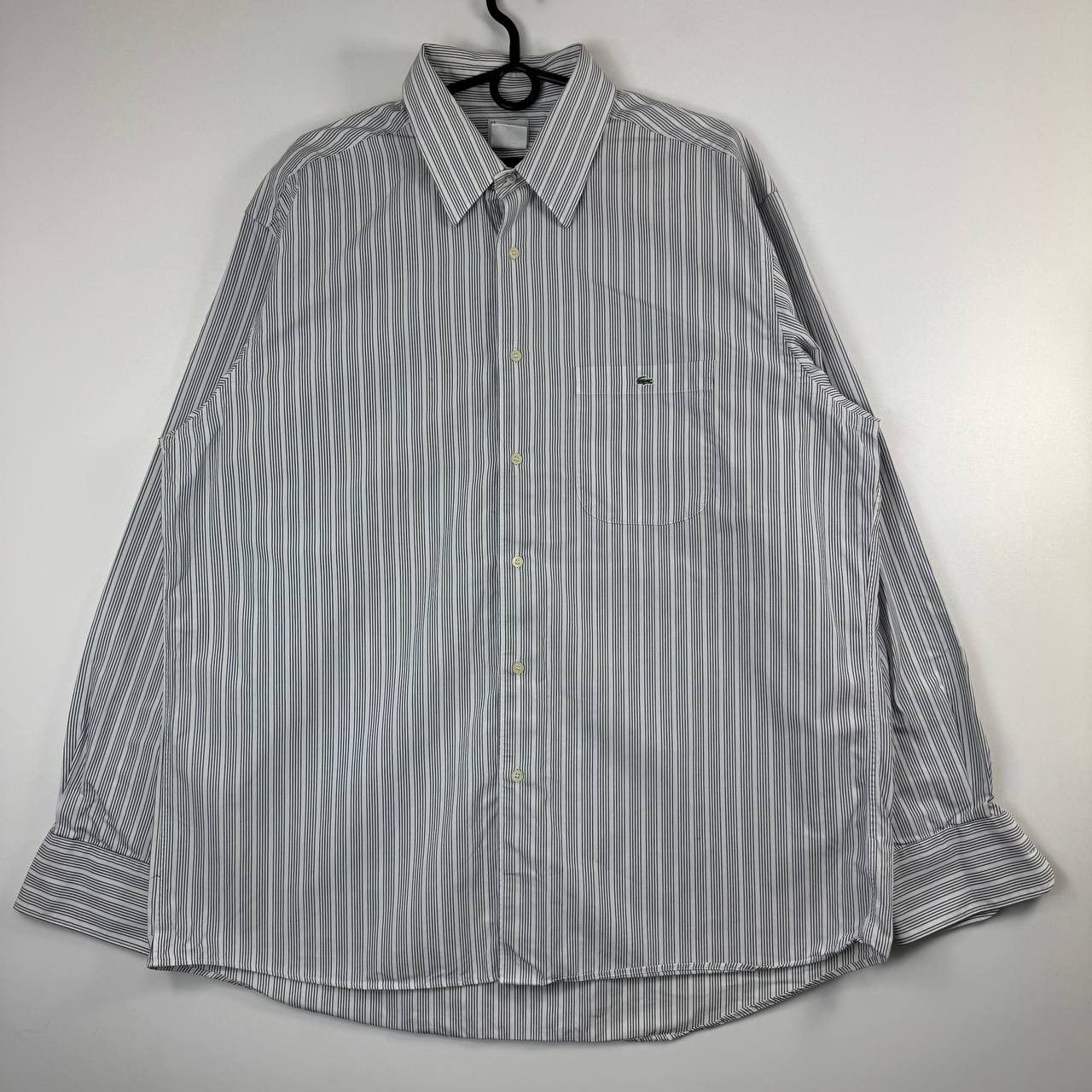Lacoste Vintage Lacoste Striped Button Up Shirt Mens Size XL Size US XL / EU 56 / 4 - 1 Thumbnail