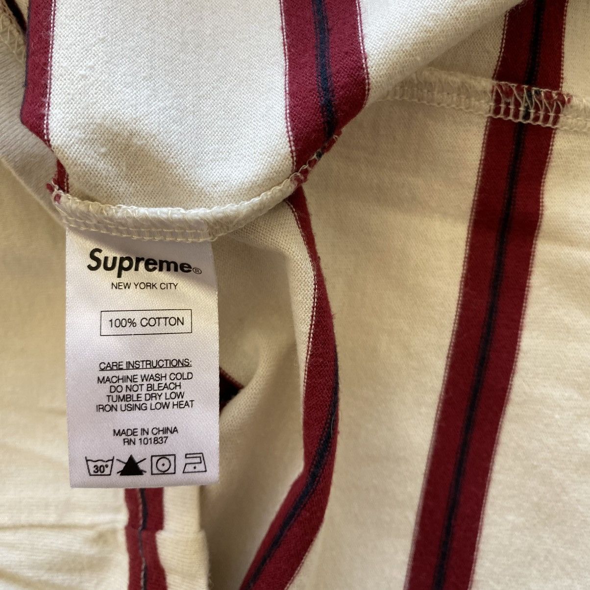 Supreme Supreme Classic Logo Longsleeve Top White 2015 Grunge Punk Size US L / EU 52-54 / 3 - 6 Thumbnail