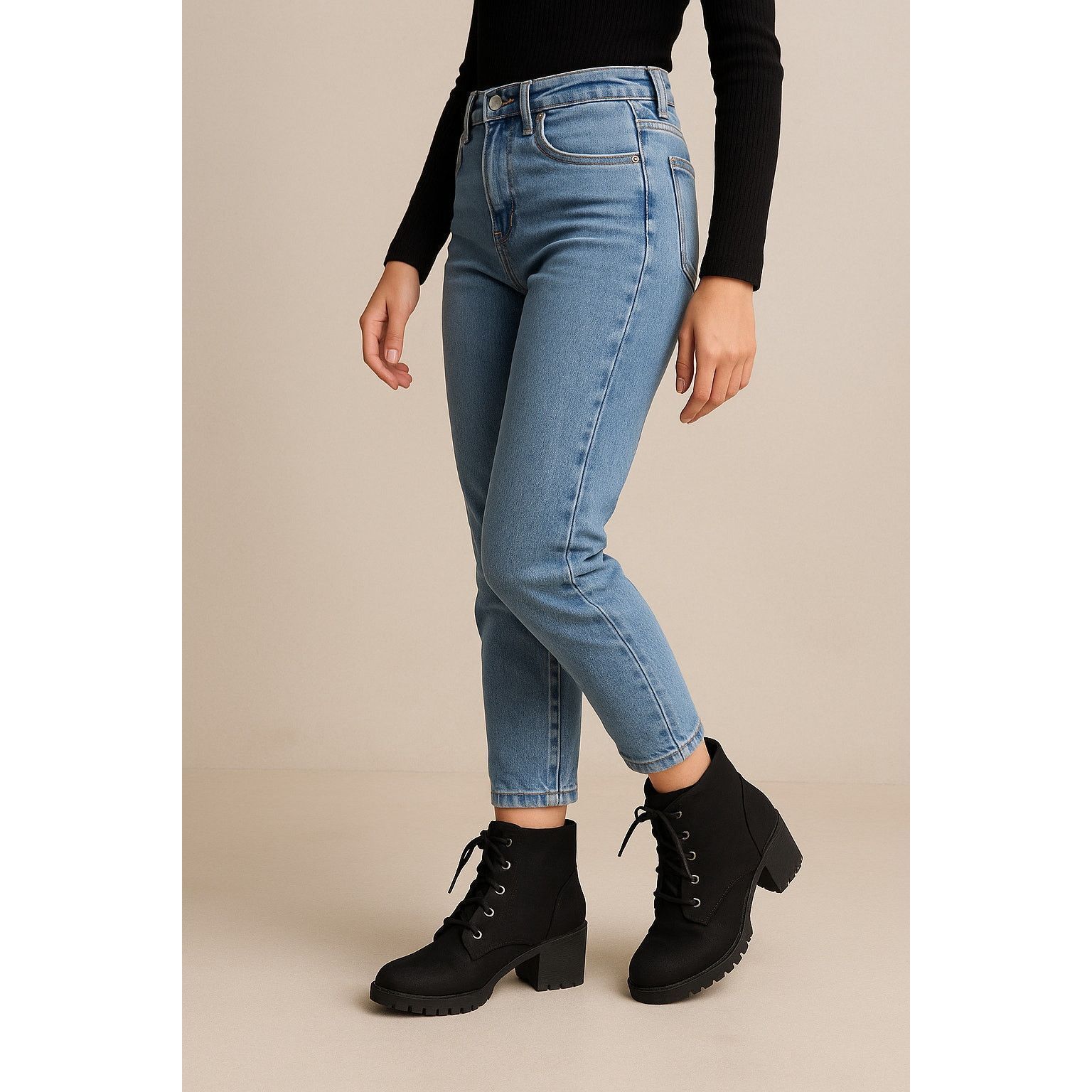 Other Y2K Grunge Platform Lace-Up Black Booties Jellypop Explorer Size US 7 / IT 37 - 1 Thumbnail
