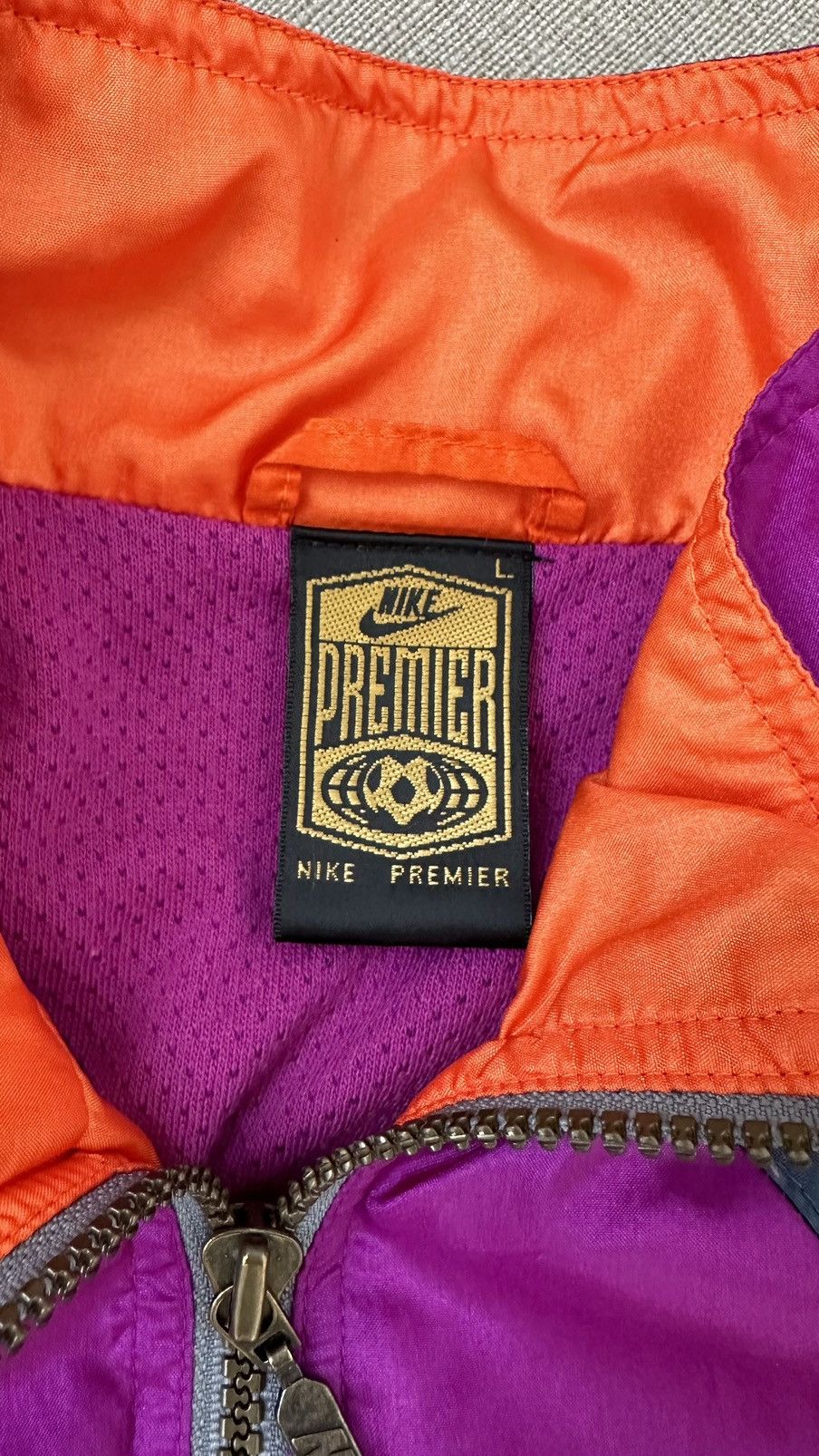 Nike × Vintage Windbreaker Nike Premier 80’s Size US L / EU 52-54 / 3 - 4 Thumbnail