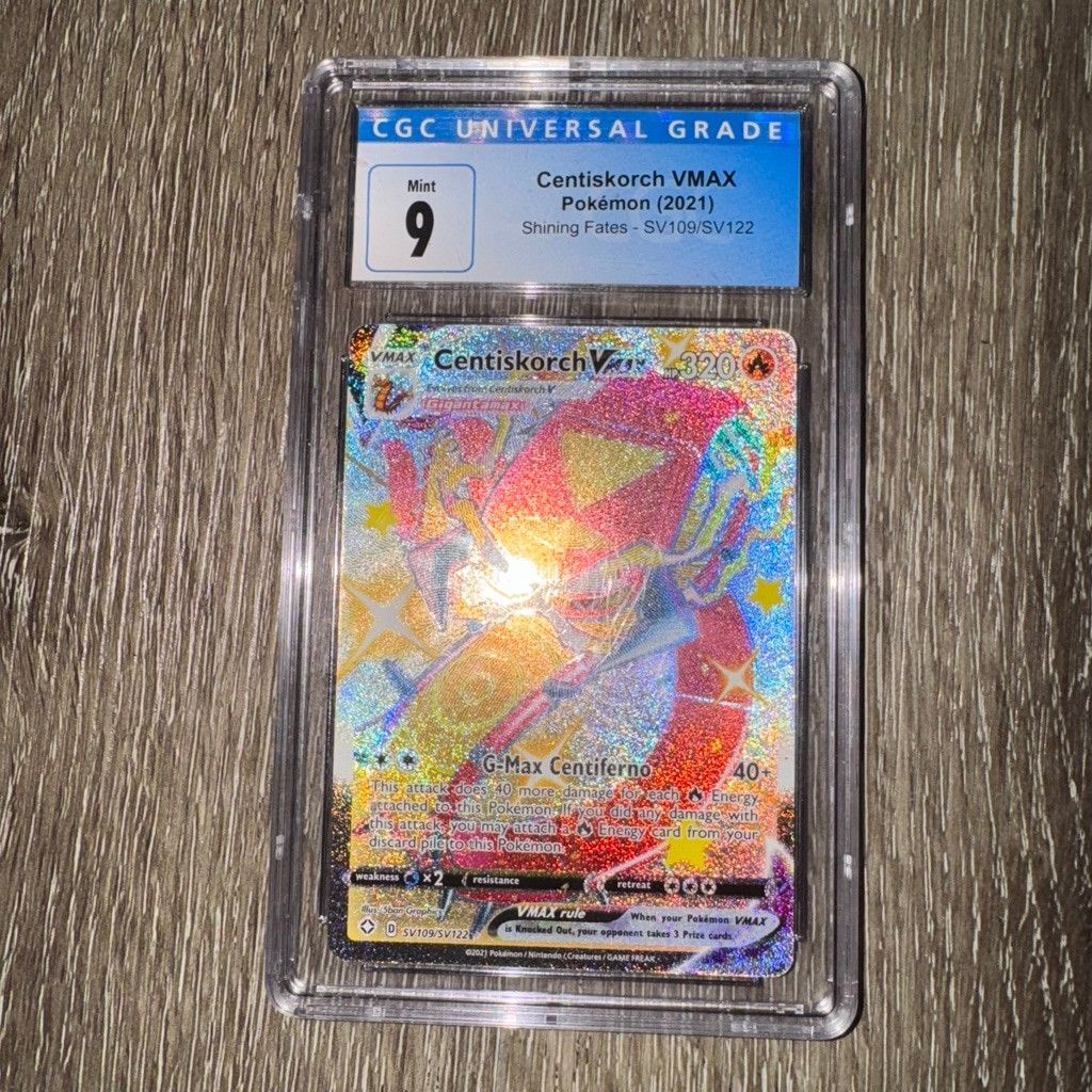 CGC Mint 9 Pokemon Centiskorch VMAX Shining Fates Graded - barnbuds.com