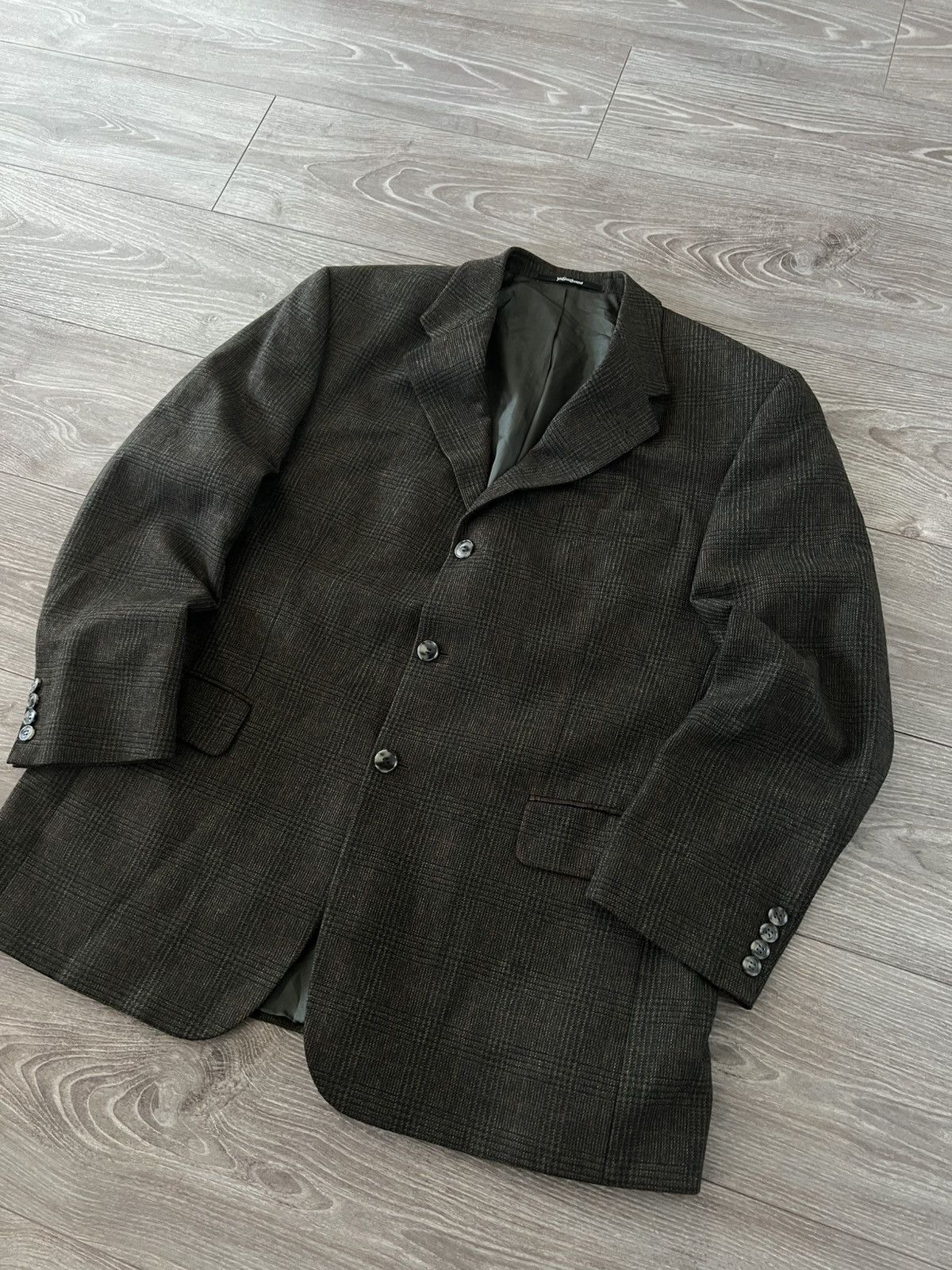 Vintage × Yves Saint Laurent ‼️Vintage YSL YvesSaintLaurent Wool/Cashmere Luxury Blazer‼️ Size 46R - 10 Thumbnail