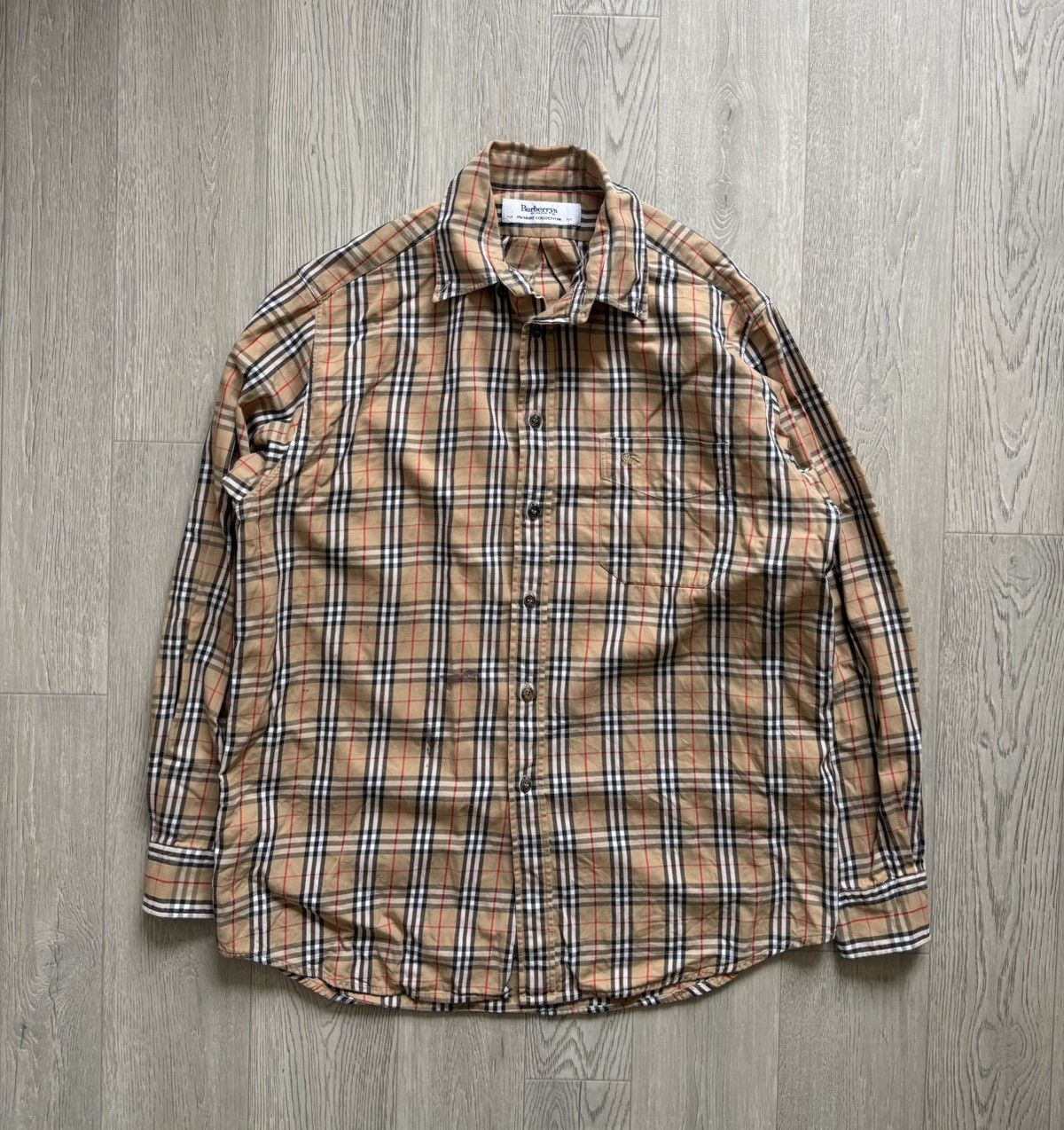 Burberry × Vintage Vintage Burberrys London Nova Check Shirt Size US M / EU 48-50 / 2 - 1 Thumbnail