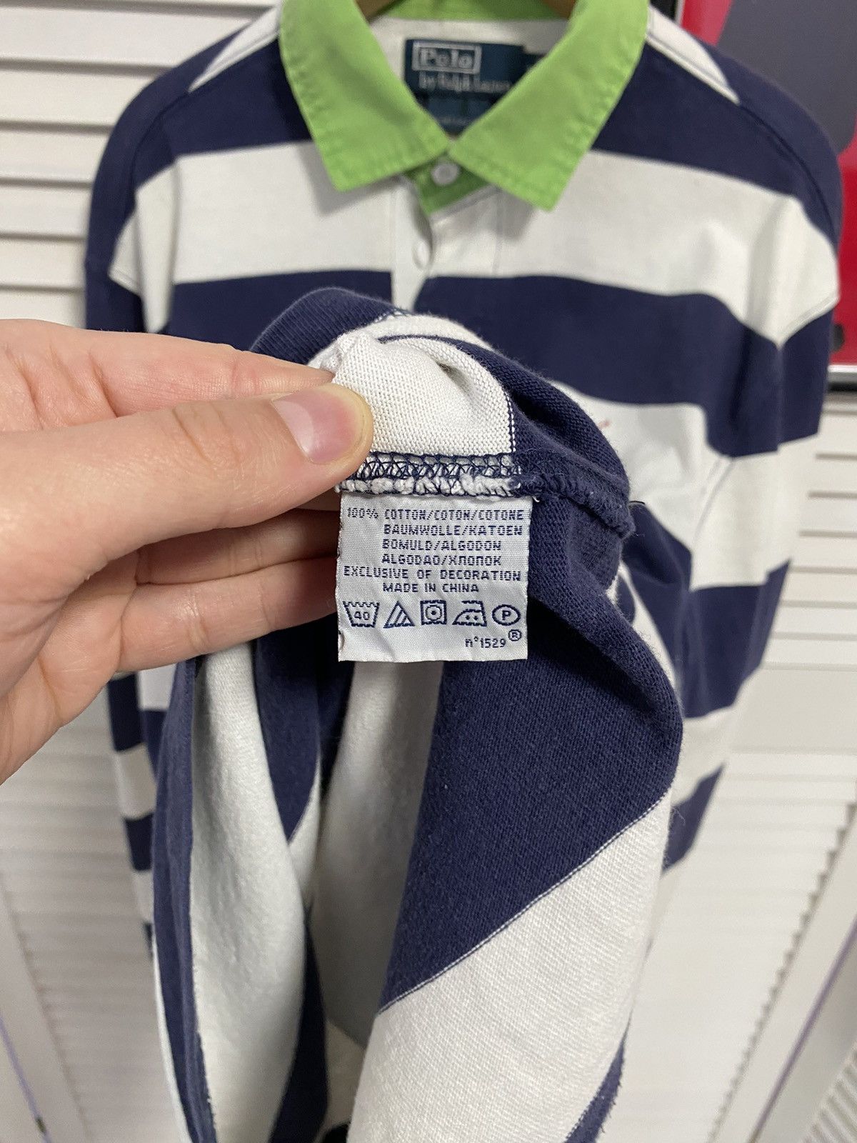 Polo Ralph Lauren × Ralph Lauren Vintage Shirt Long sleeve Polo Ralph Lauren Striped Zebra Size US M / EU 48-50 / 2 - 6 Thumbnail