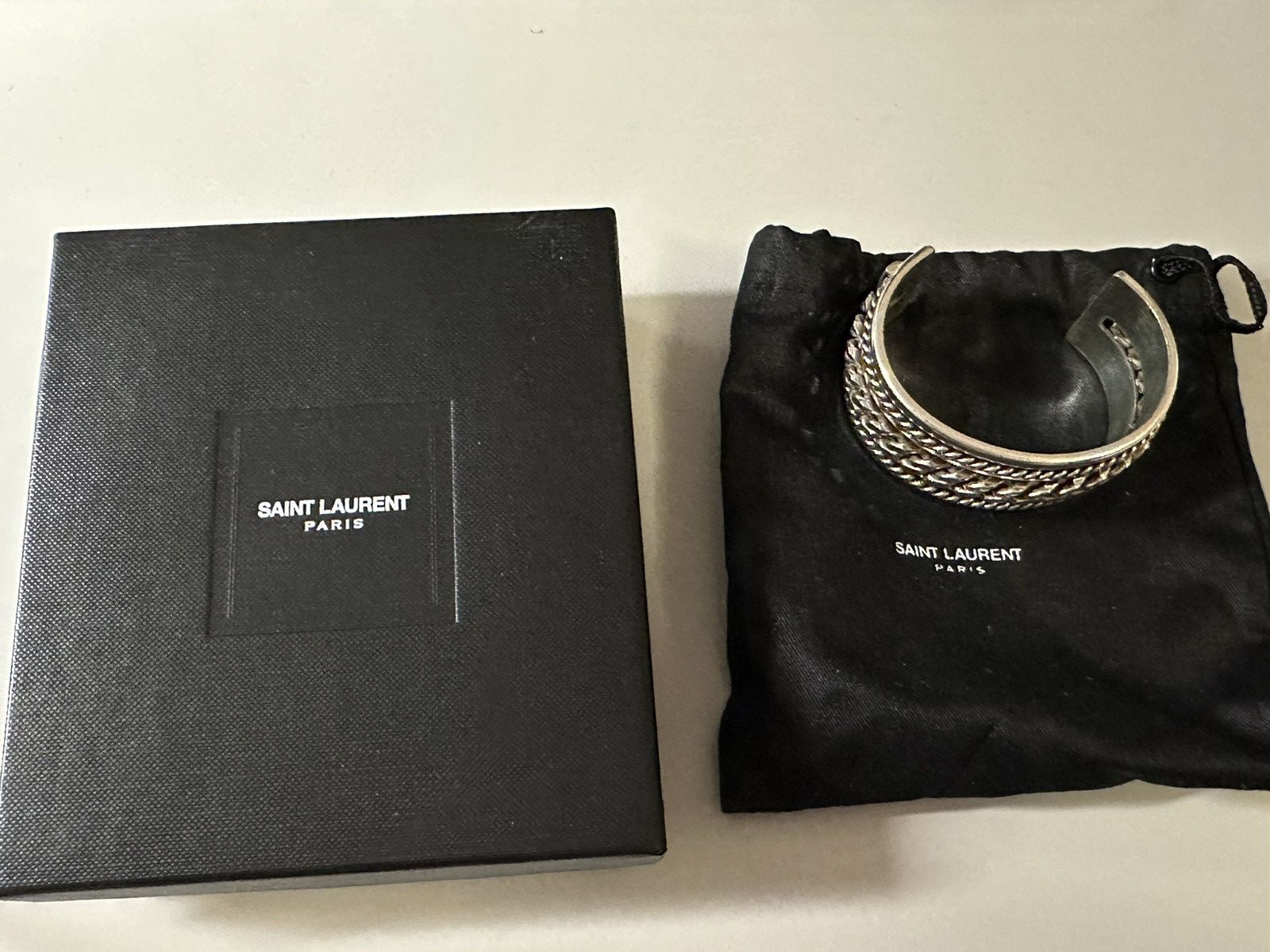Saint Laurent Paris Saint Laurent ss15 psych rock silver bracelet Size ONE SIZE - 10 Thumbnail
