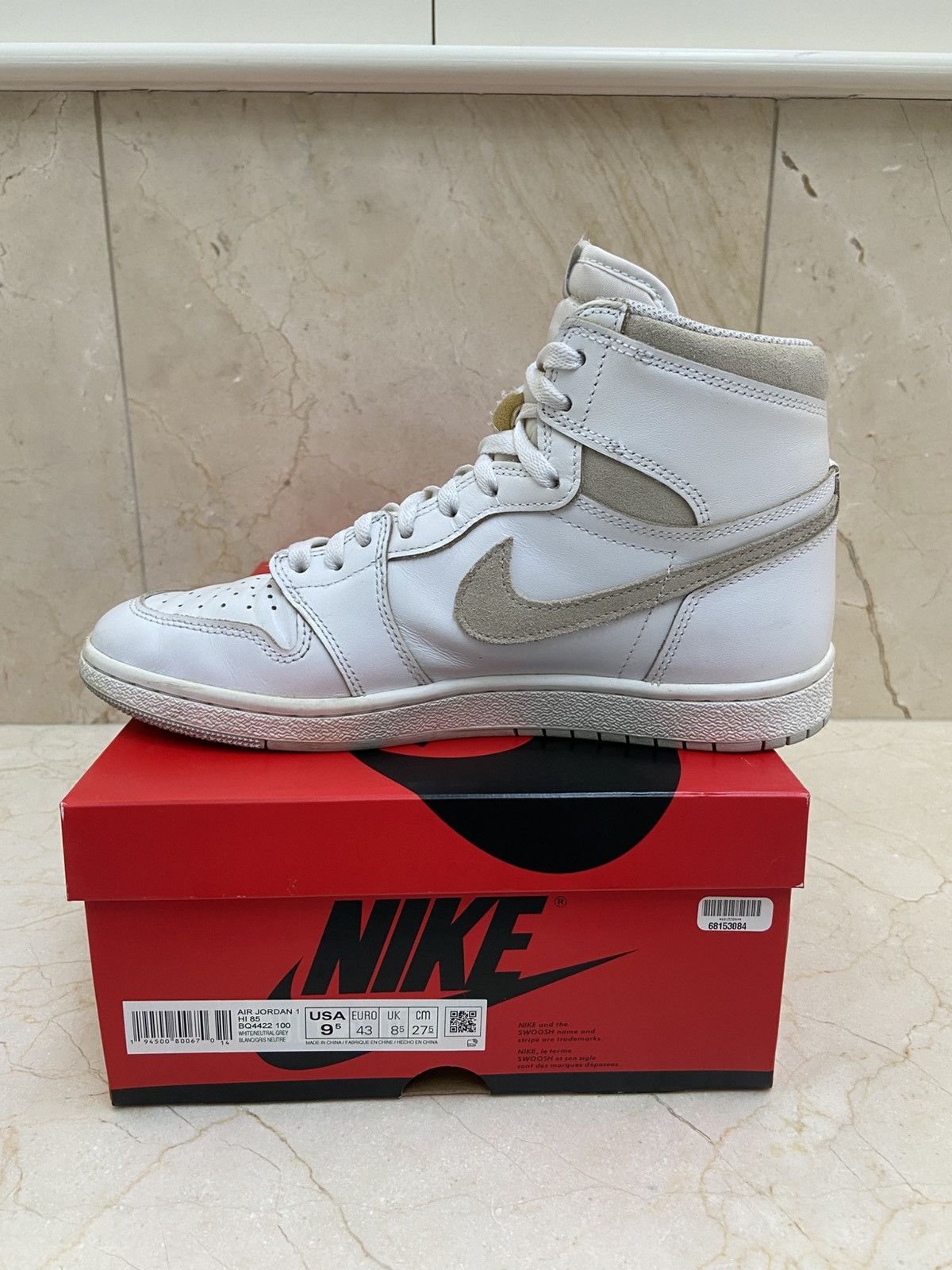 Jordan Brand Jordan 1 Retro High 85 Neutral Grey Coffee Dyed Size US 9.5 / EU 42-43 - 5 Thumbnail
