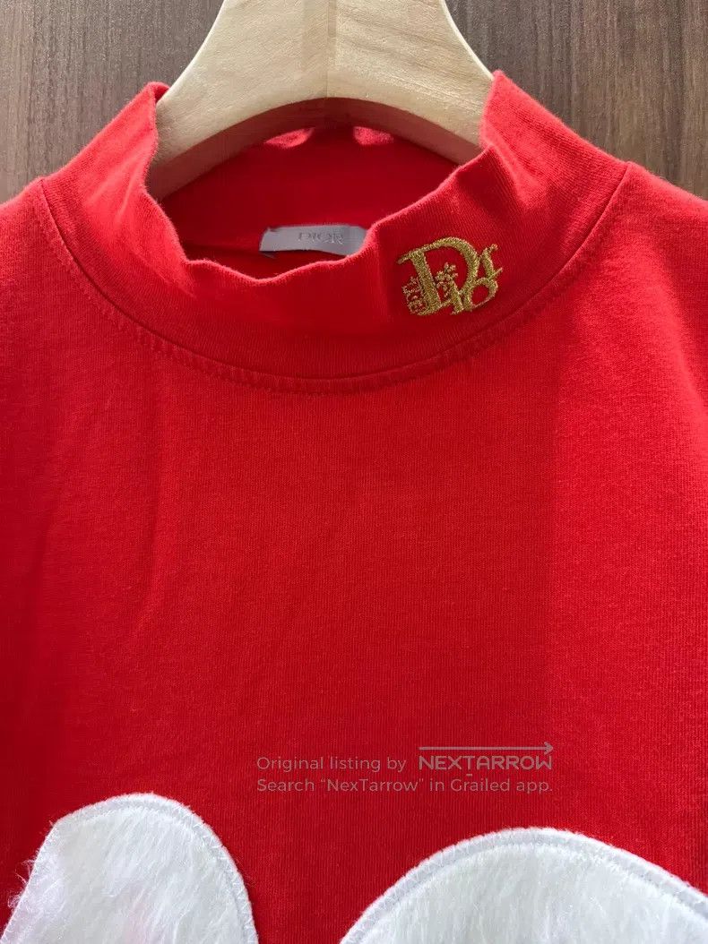 Dior Dior Limited red long-sleeved sweatshirt for the Year of t Size US S / EU 44-46 / 1 - 3 Thumbnail