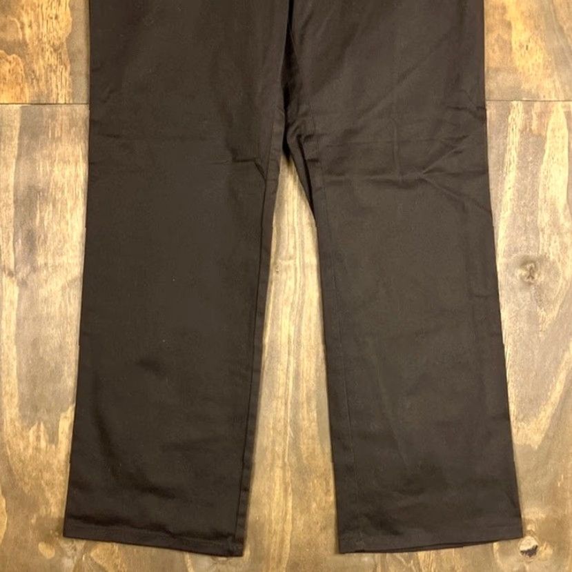 Ann Taylor Ann Taylor LOFT Womens Pants Brown Mid Rise Wide Straight Stretch 10 Size 24" / US 00 / IT 34 - 3 Thumbnail