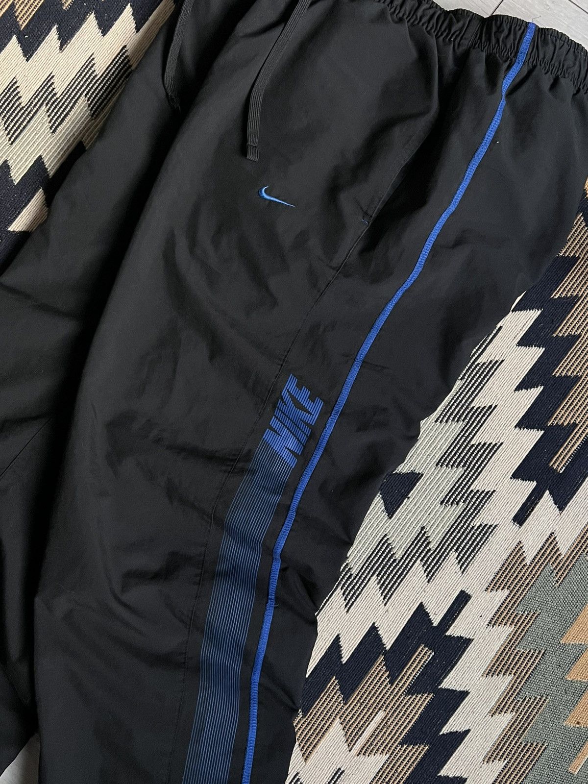 Other Nike Y2K Drill Swoosh Nylon Pants Size US 34 / EU 50 - 4 Thumbnail