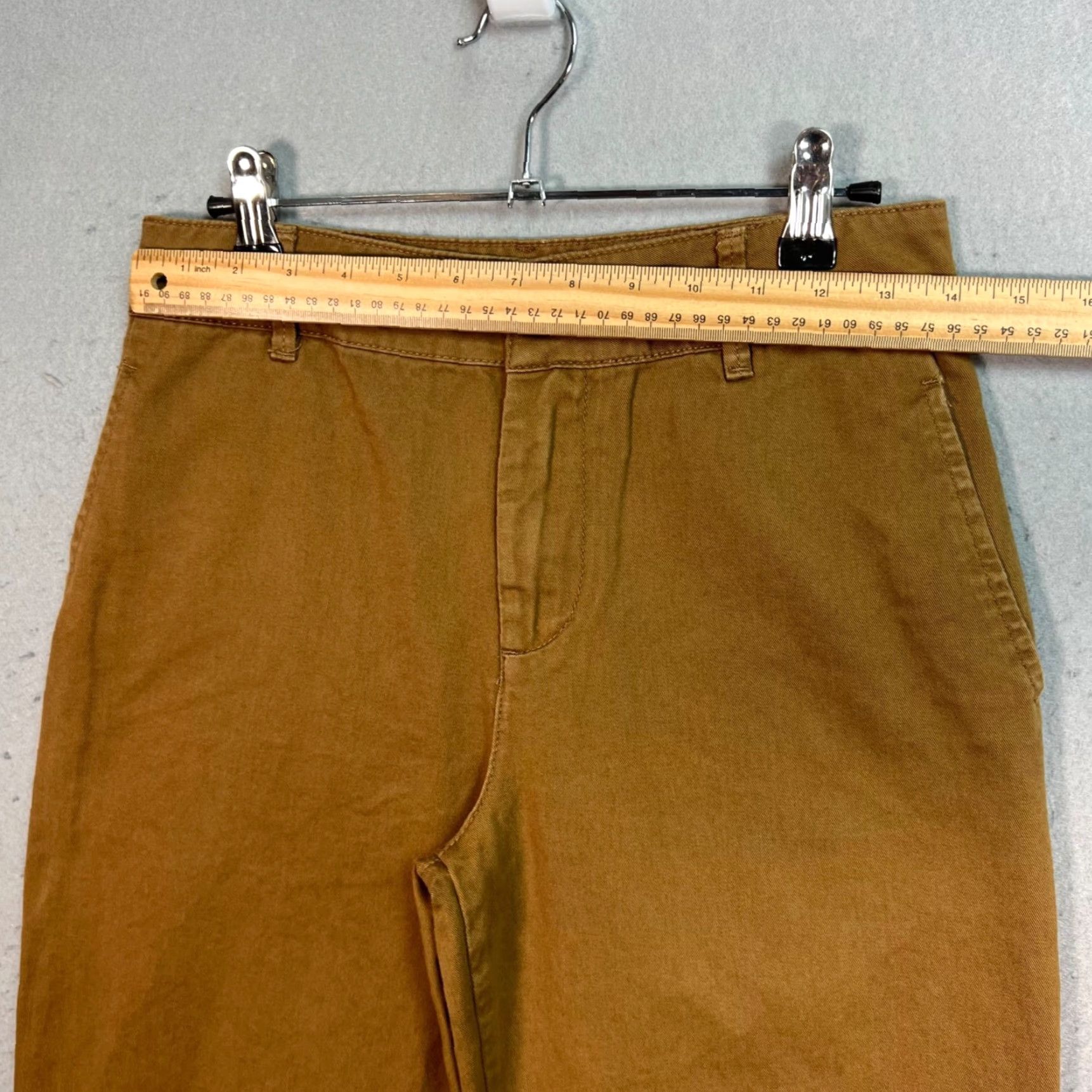 Urban Outfitters VINTAGE Urban Outfitters Chino Pants Womens Straight Leg 0 28in Inseam Tan Cotton Size 25" / US 0 / IT 36 - 5 Thumbnail