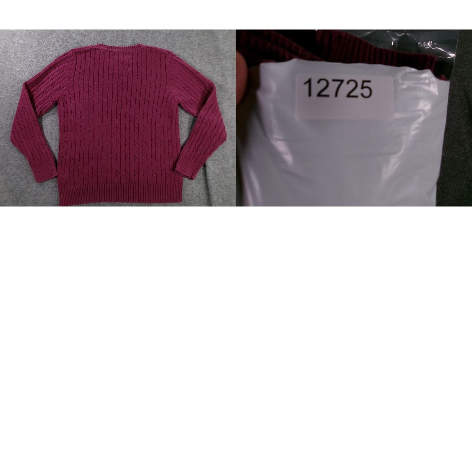 Croft & Barrow CROFT & BARROW Women's XL Red Cable Knit Sweater Pullover Cozy Comfy Classic Preppy Size XL / US 12-14 / IT 48-50 - 8 Thumbnail