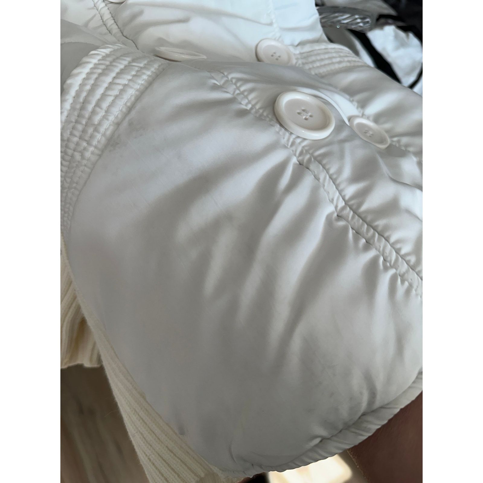 Other JJAlways Cream/White Mixed Media Double-Breasted Jacket US S Size S / US 4 / IT 40 - 6 Thumbnail