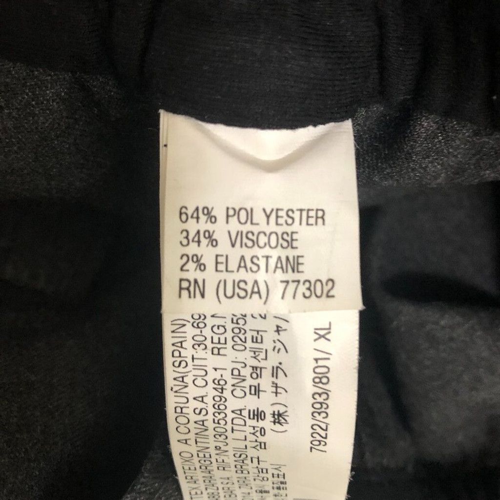 Zara ZARA cuffed hem relaxed career pants elastic waist XL gray Size 38" / US 16 / IT 52 - 9 Thumbnail