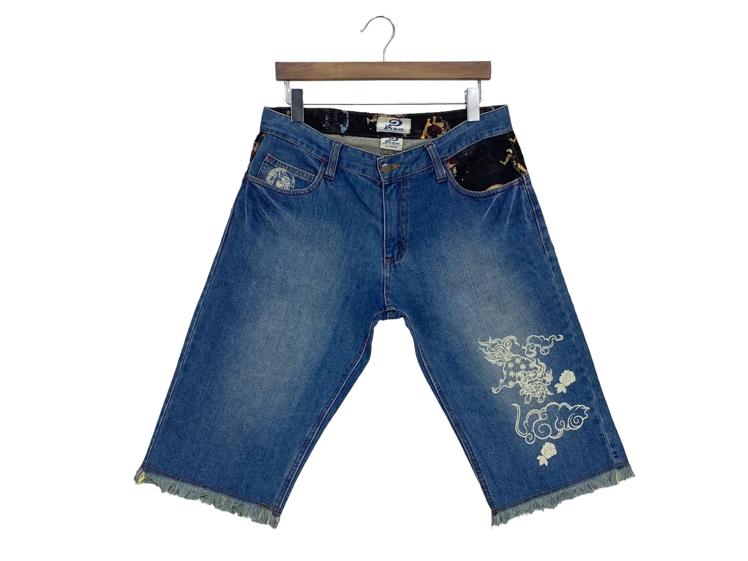 Japanese Brand Piko Short Denim Koi Sukajan Jeans Size US 32 / EU 48 - 1 Thumbnail