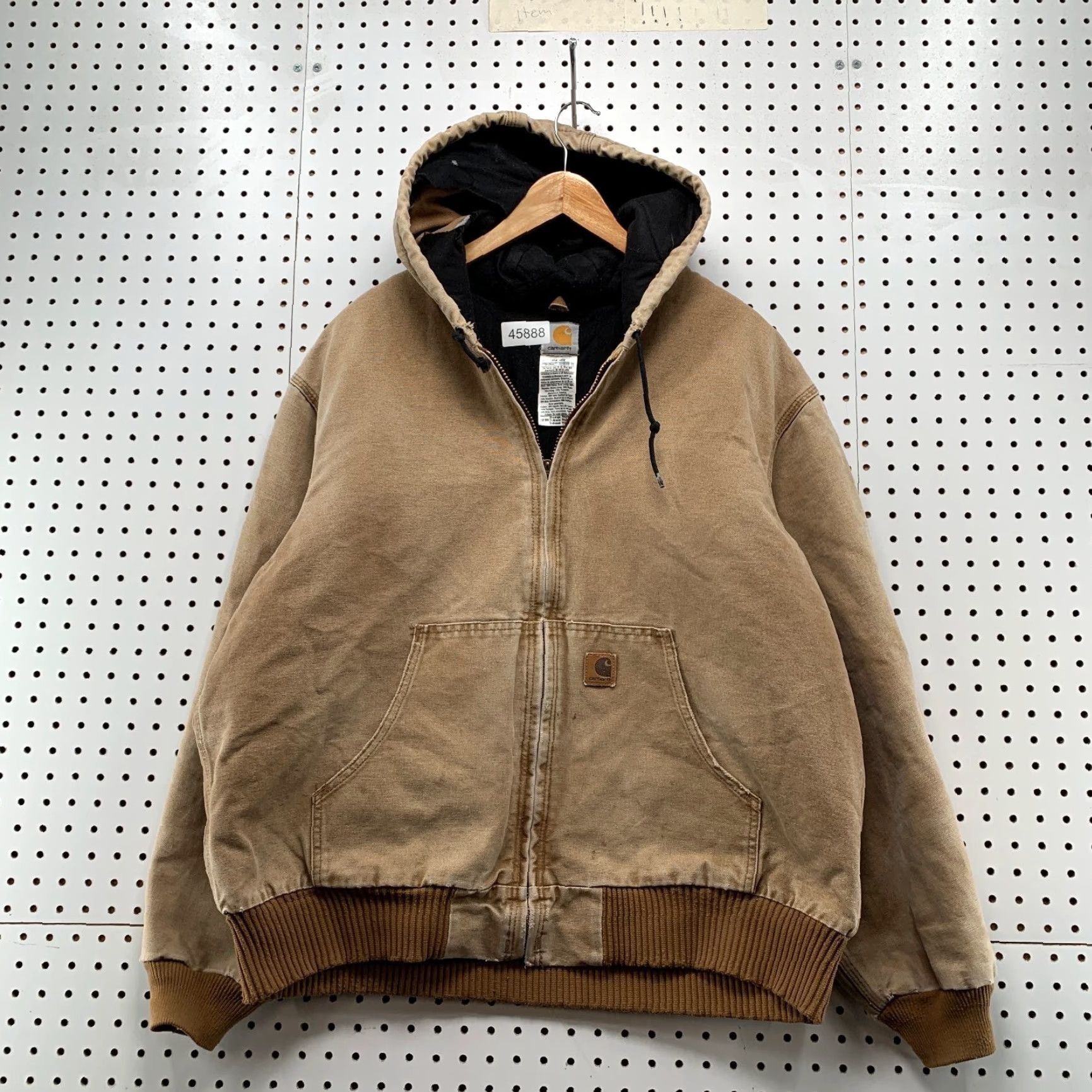 Carhartt VINTAGE Carhartt Jacket Mens XL Brown J130 Distressed Canvas Up Workwear Hooded Size US XL / EU 56 / 4 - 2 Thumbnail