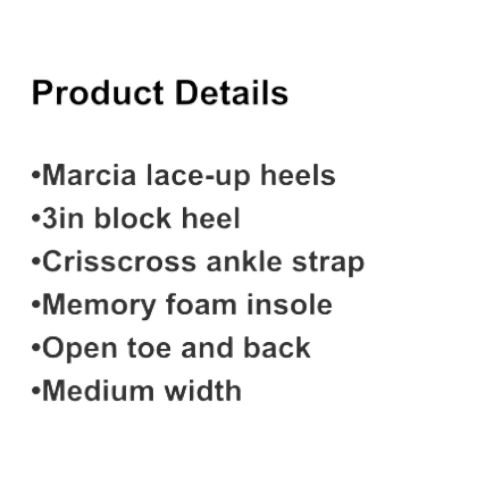 Other A New Day - Women's Lace Up Heels Sandals With Memory Foam I Size US 10 / IT 40 - 9 Thumbnail
