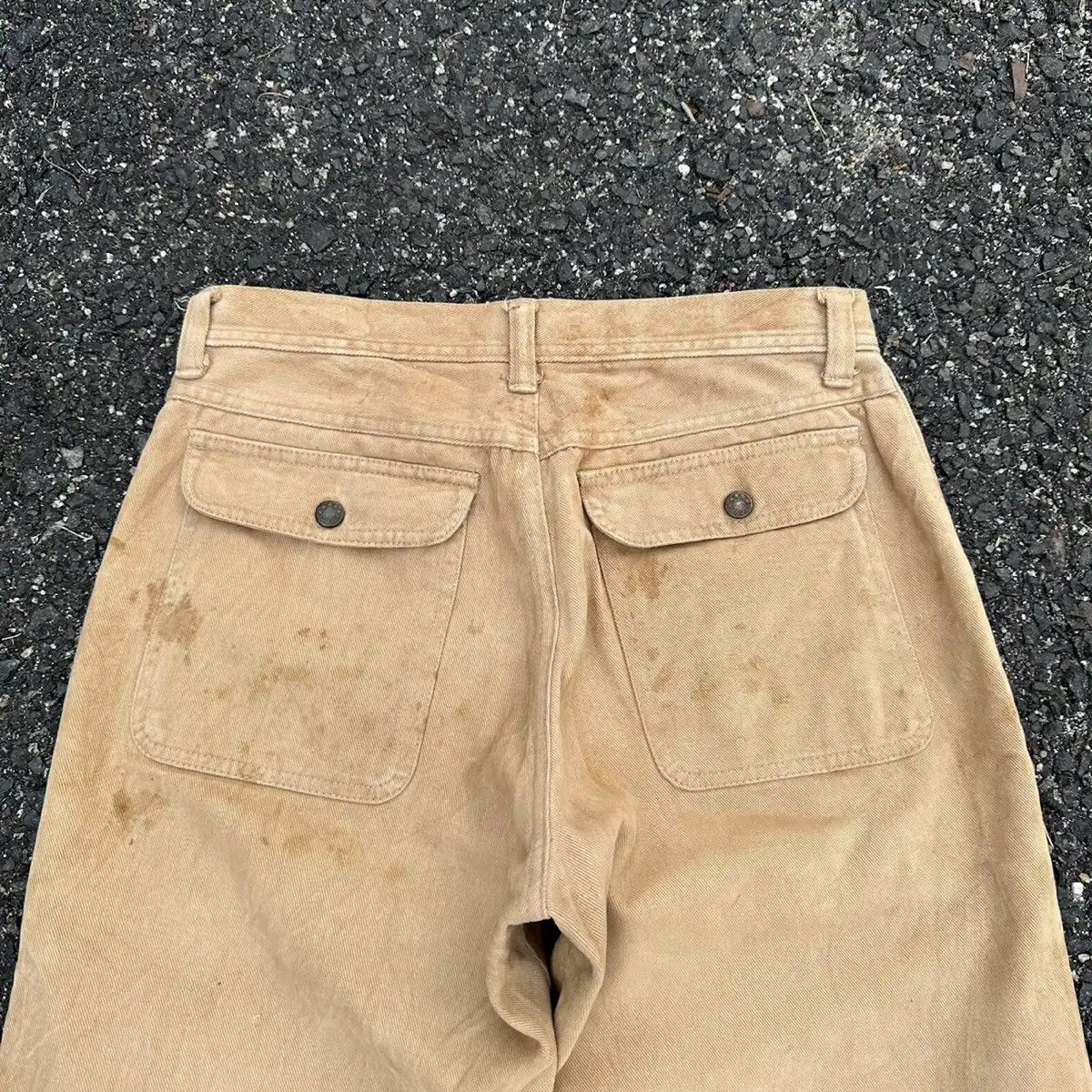 Beauty Beast RUSTY DIRTY 💥 JAPANESE VINTAGE JEANS BAGGY BROWN PANTS W28 Size US 28 / EU 44 - 12 Thumbnail