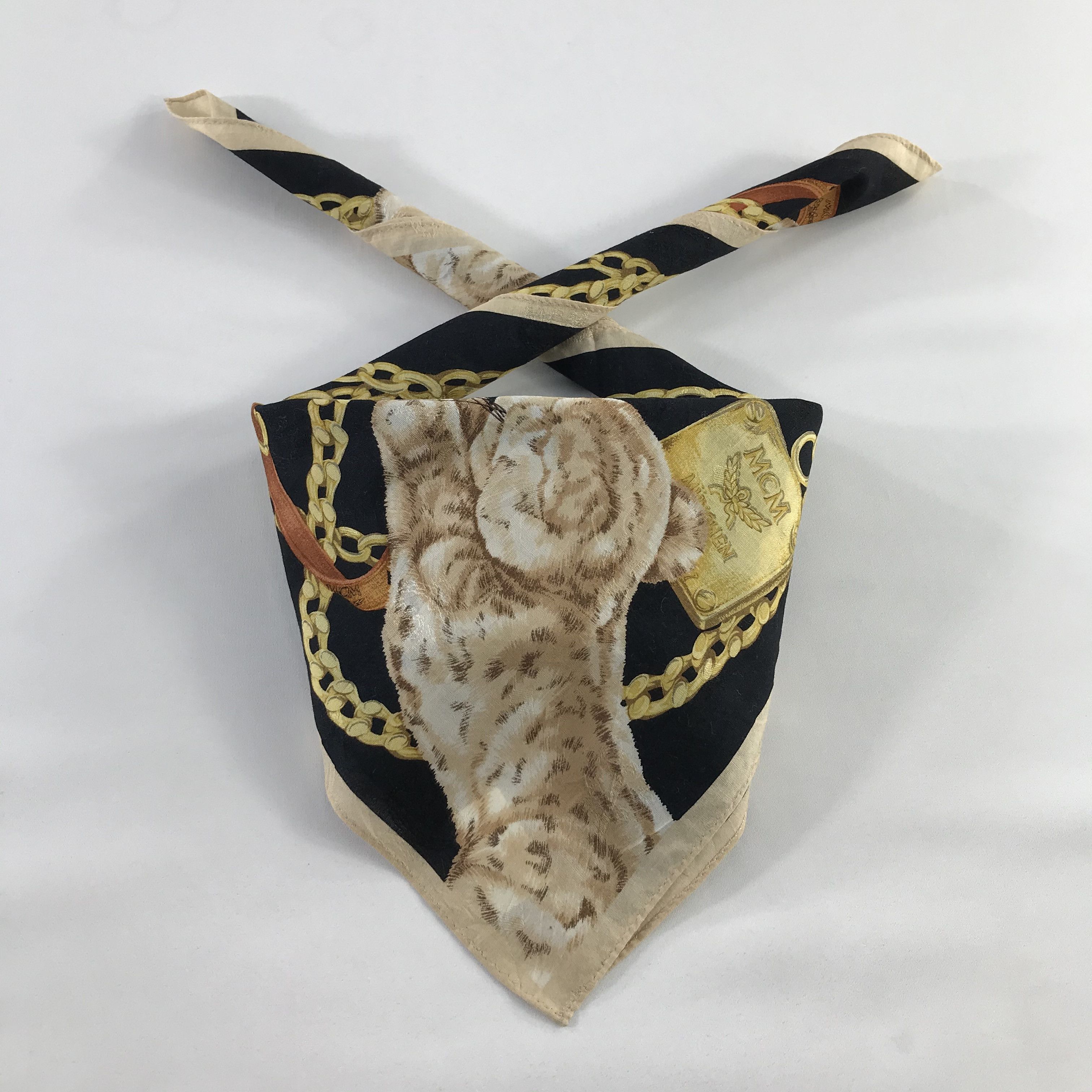 MCM × Vintage MCM Bandana / Handkerchief / Neckerchief - S718 Size ONE SIZE - 3 Thumbnail