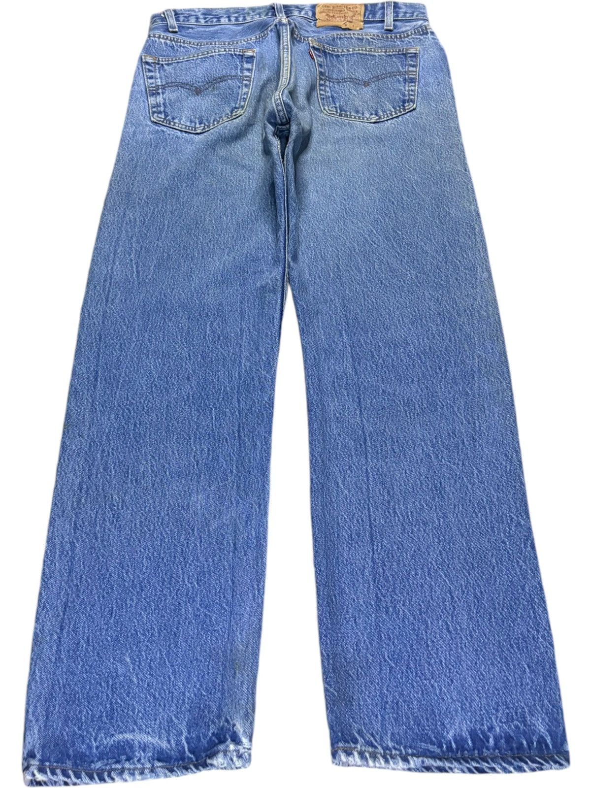 Levi's Vintage 80s Levis 501 Mud Wash Loose Jeans Size US 34 / EU 50 - 2 Thumbnail