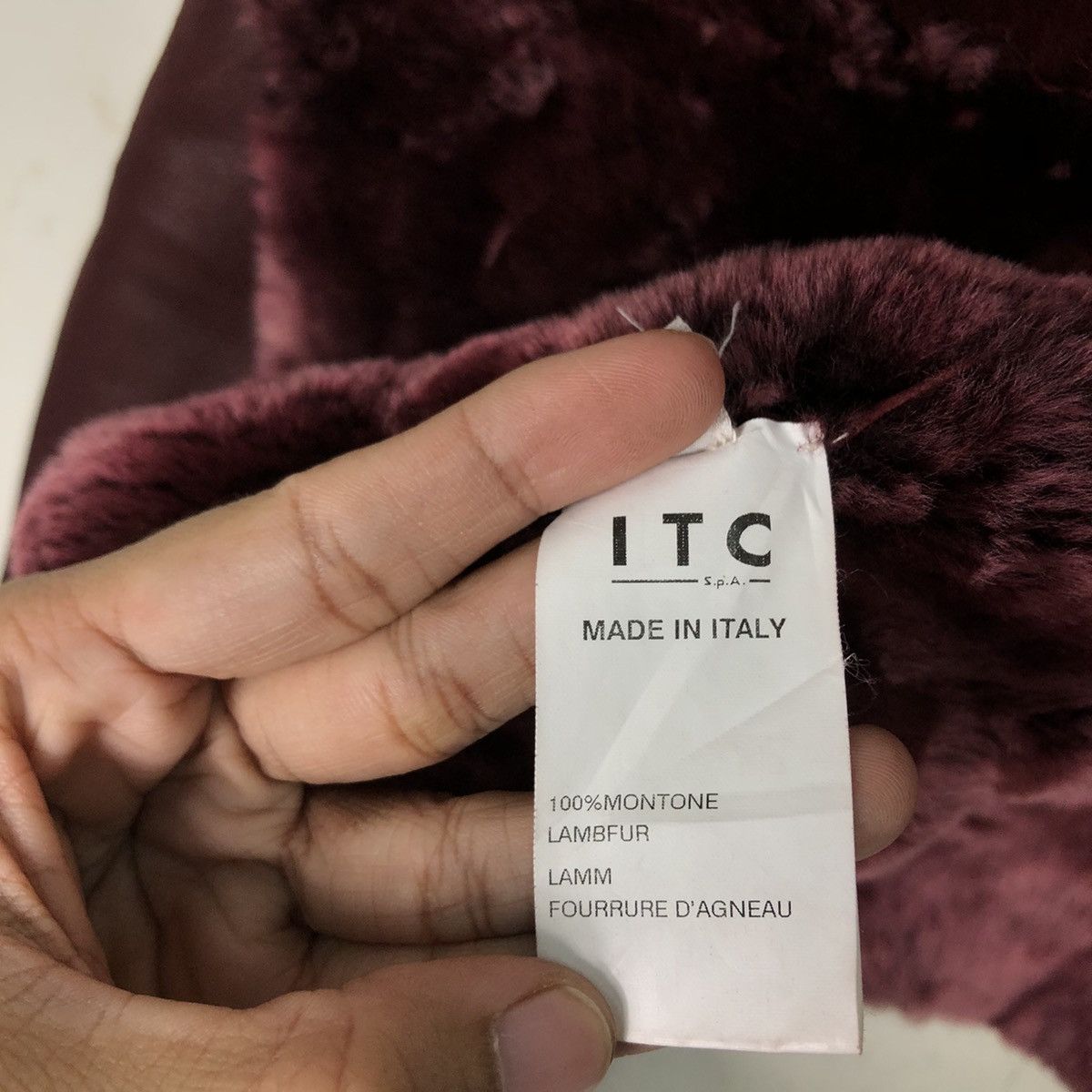 Vintage ITC Made in Italy Cropped Leather Jacket Mink Fur Shearling Size US M / EU 48-50 / 2 - 18 Thumbnail