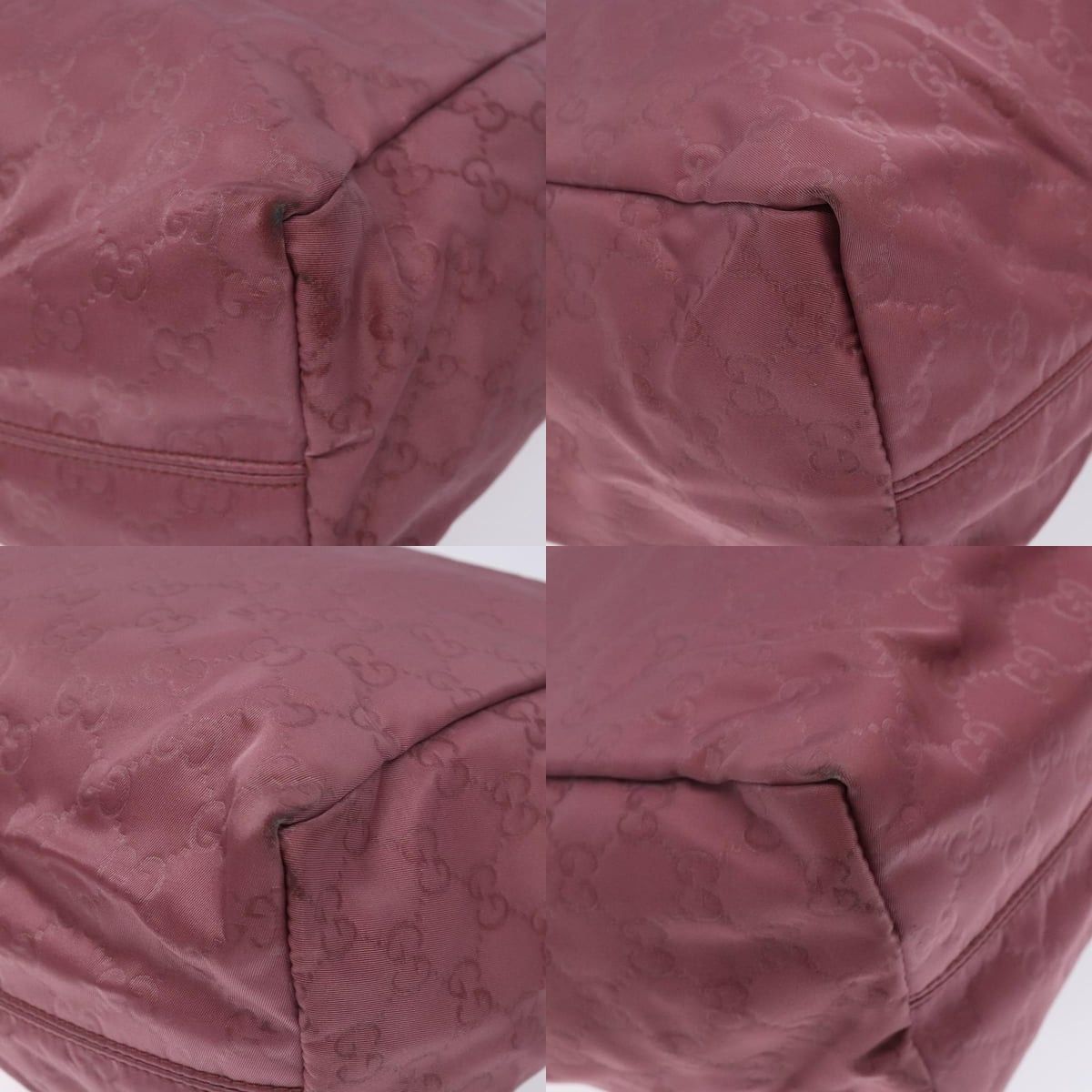 Gucci GUCCI GG Canvas Tote Bag Nylon Pink Silver Size ONE SIZE - 10 Thumbnail