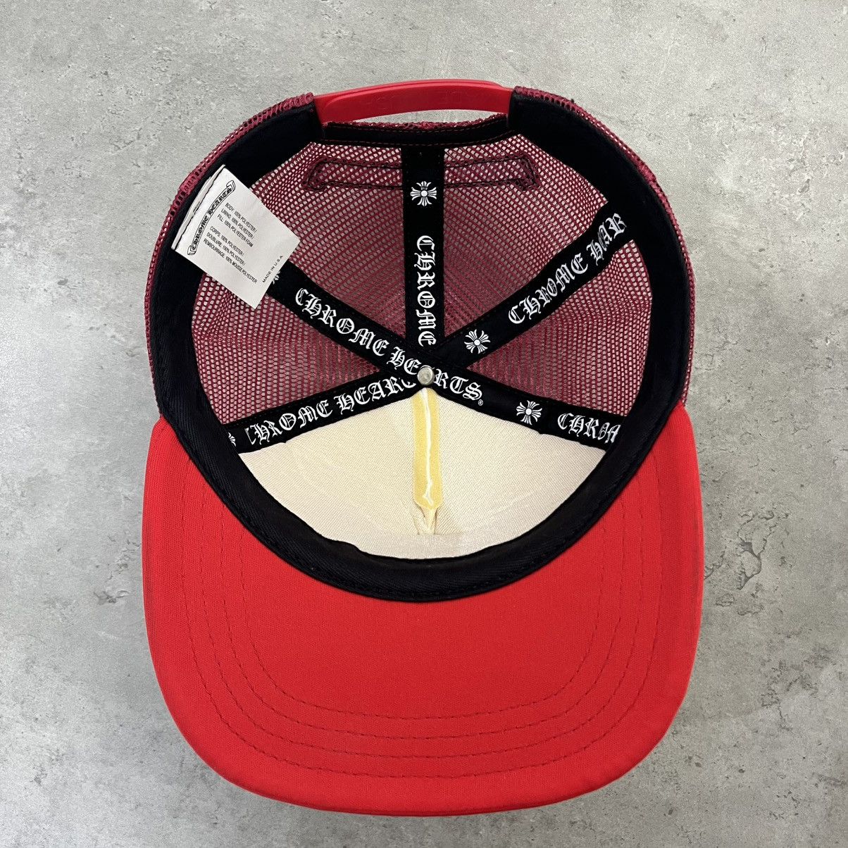Chrome Hearts Chrome Hearts KING TACO Trucker Hat Red/White Size ONE SIZE - 4 Thumbnail