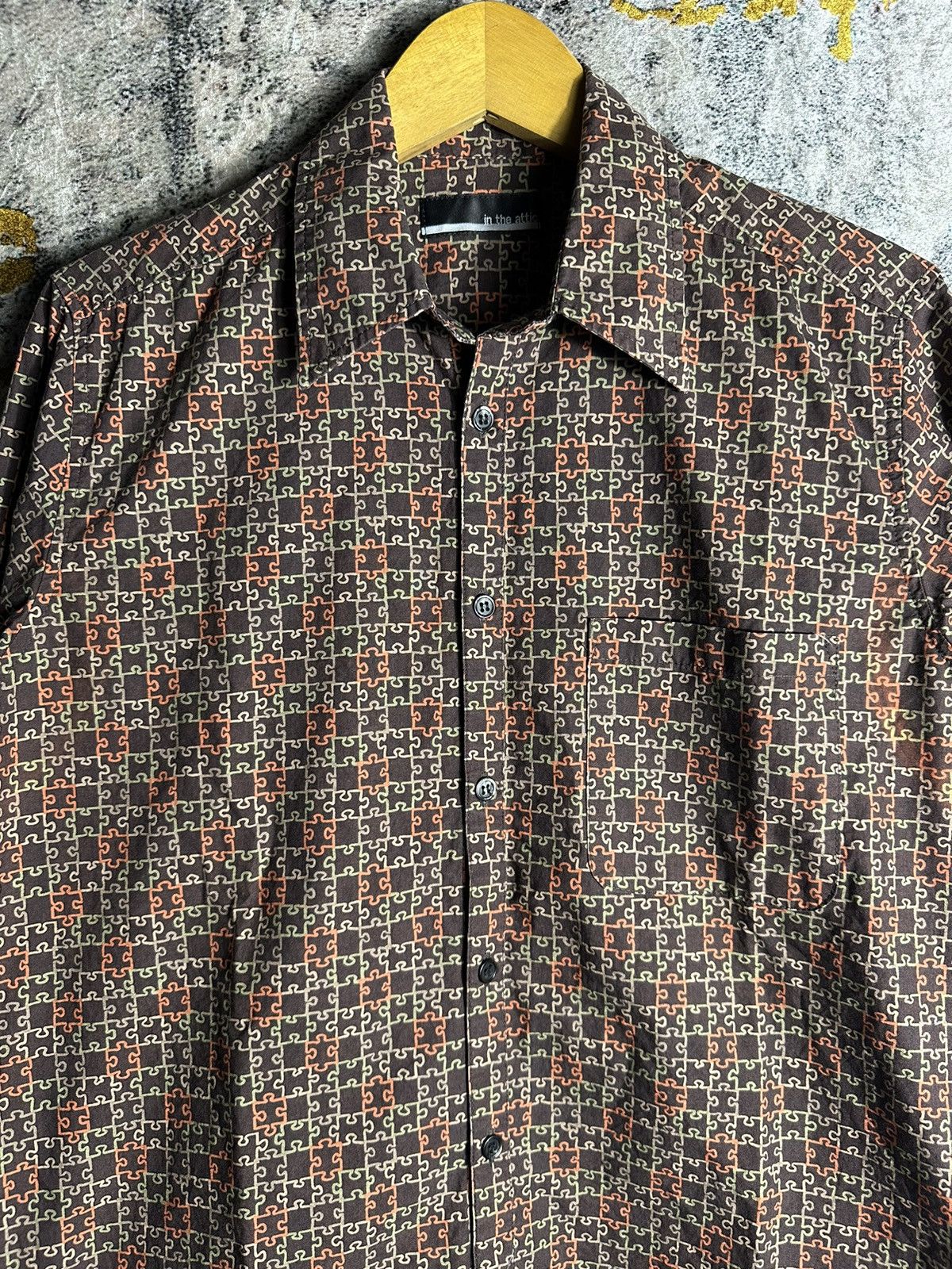 In The Attic IN THE ATTIC ARCHIVE PUZZLE WESTERN GOTHIC BUTTON SHIRT Size US L / EU 52-54 / 3 - 2 Thumbnail