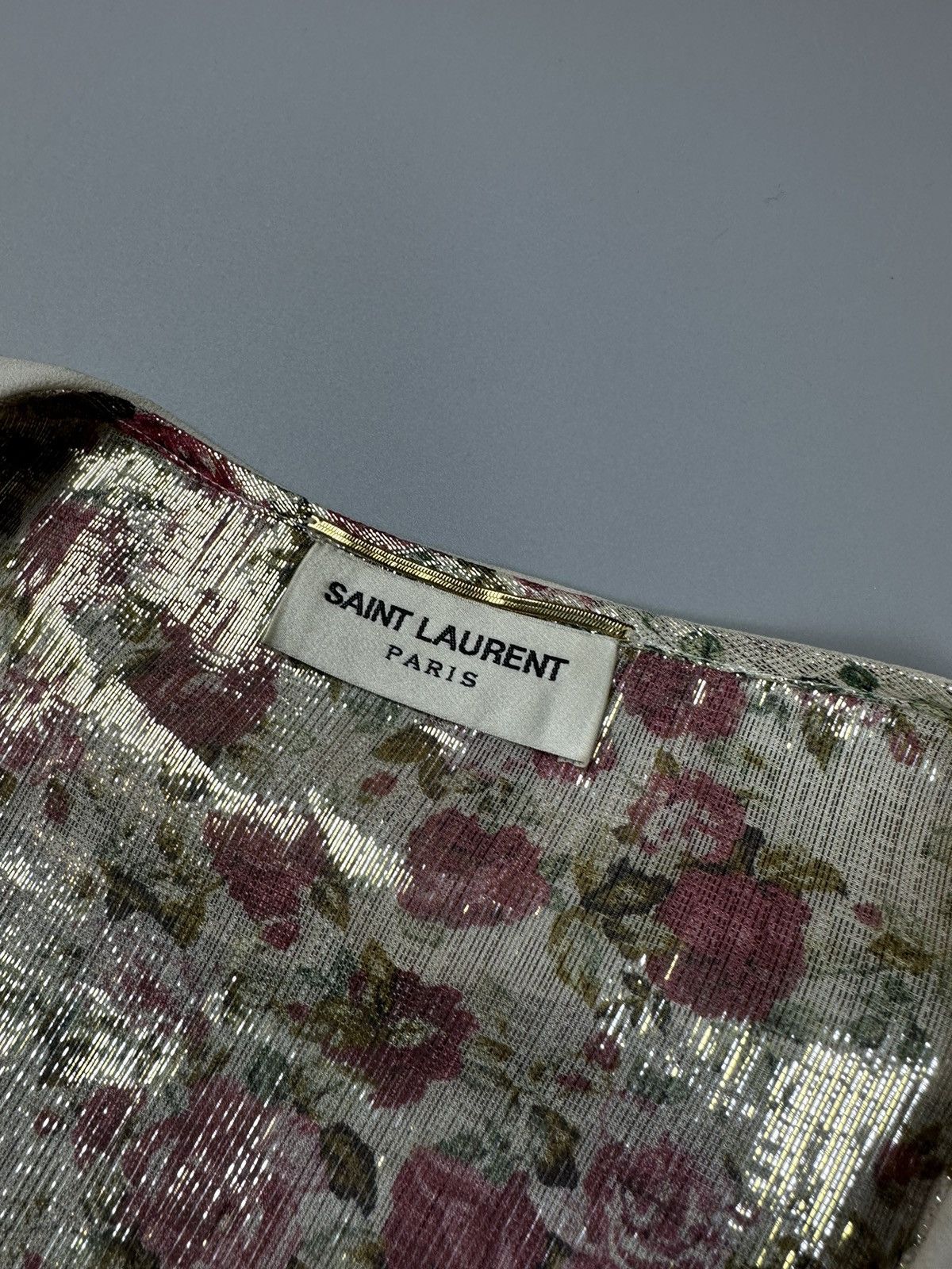 Saint Laurent Paris Saint Lauren floral silk dress Size S / US 4 / IT 40 - 4 Thumbnail