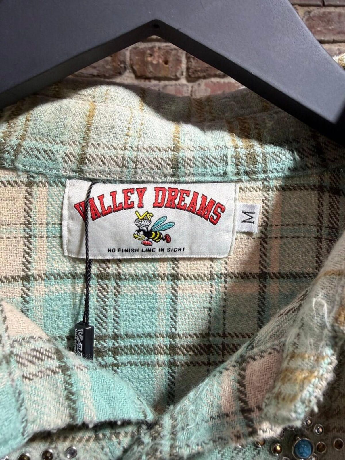 Vale Vale Forever Gemstone Flannel Green Sz. M Size ONE SIZE - 3 Thumbnail