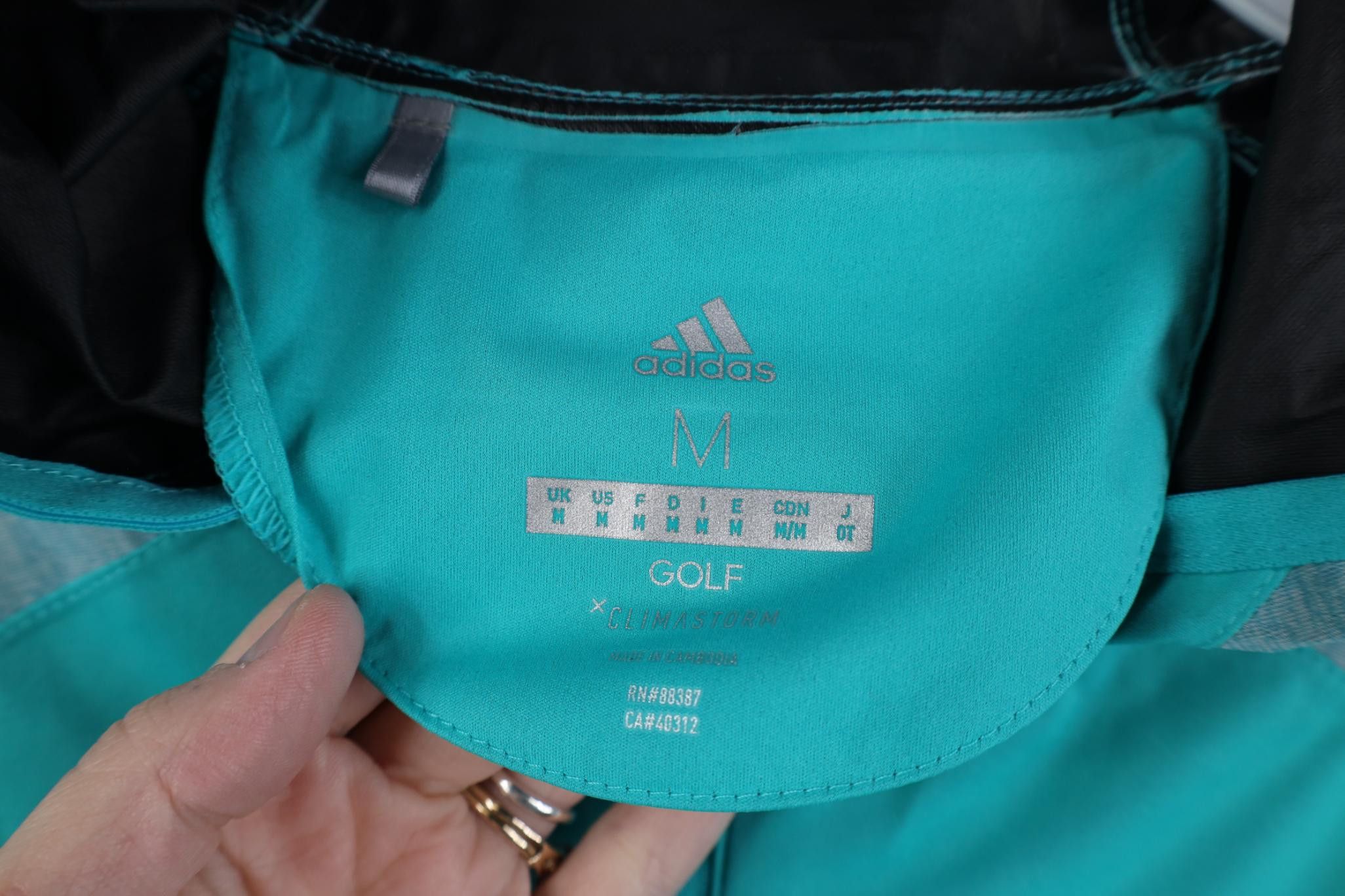 Adidas Adidas Golf Sports Climastorm Full Zip Hooded Rain Jacket Size US M / EU 48-50 / 2 - 9 Thumbnail