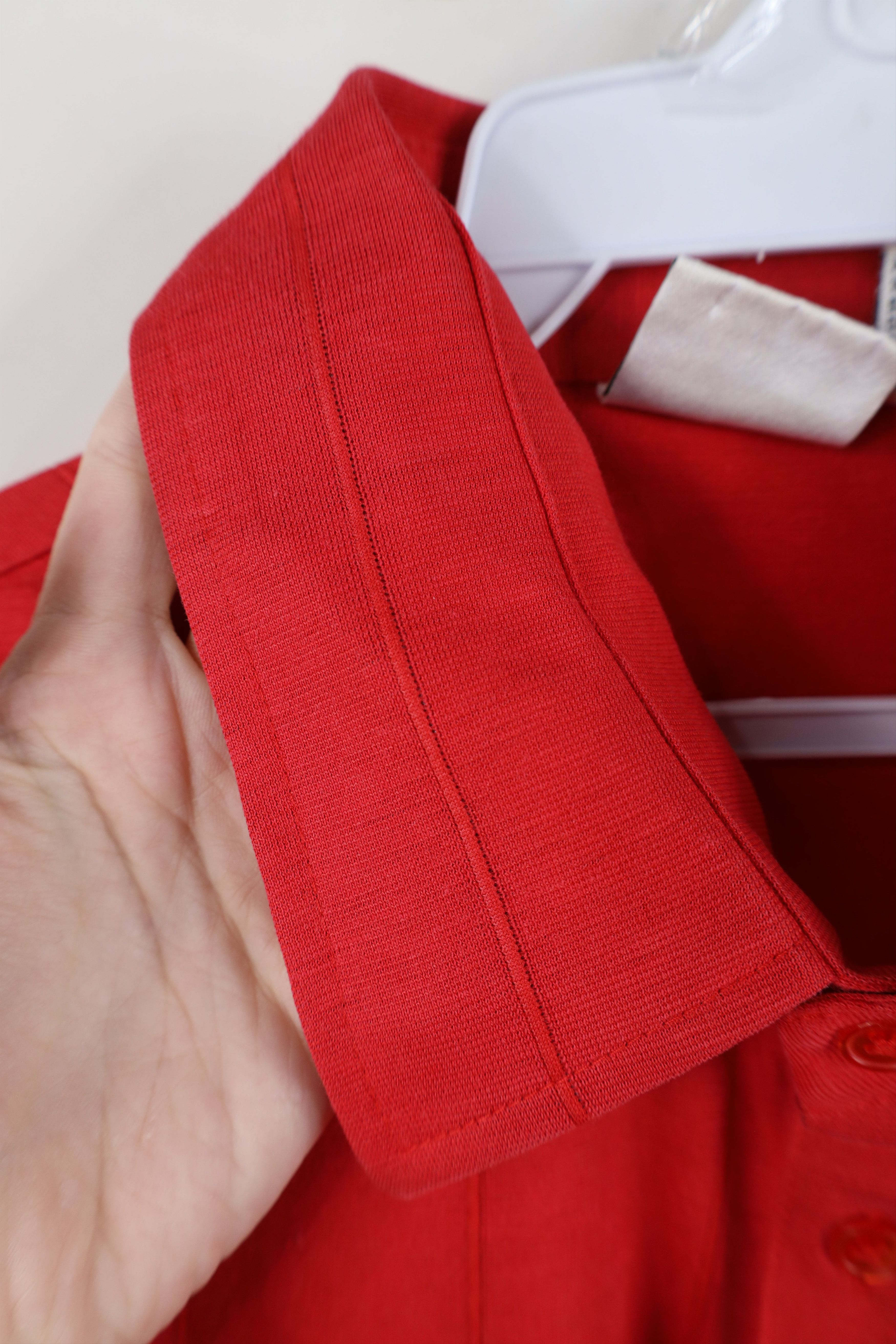 Vintage Vintage 90s Streetwear Striped Knit Golf Polo Shirt Red Size US XL / EU 56 / 4 - 9 Thumbnail