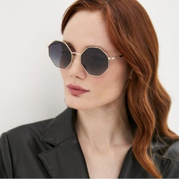 Moschino Moschino Love MOL 029/S 0000 9O Sunglasses Gold Frame Size ONE SIZE - 1 Thumbnail