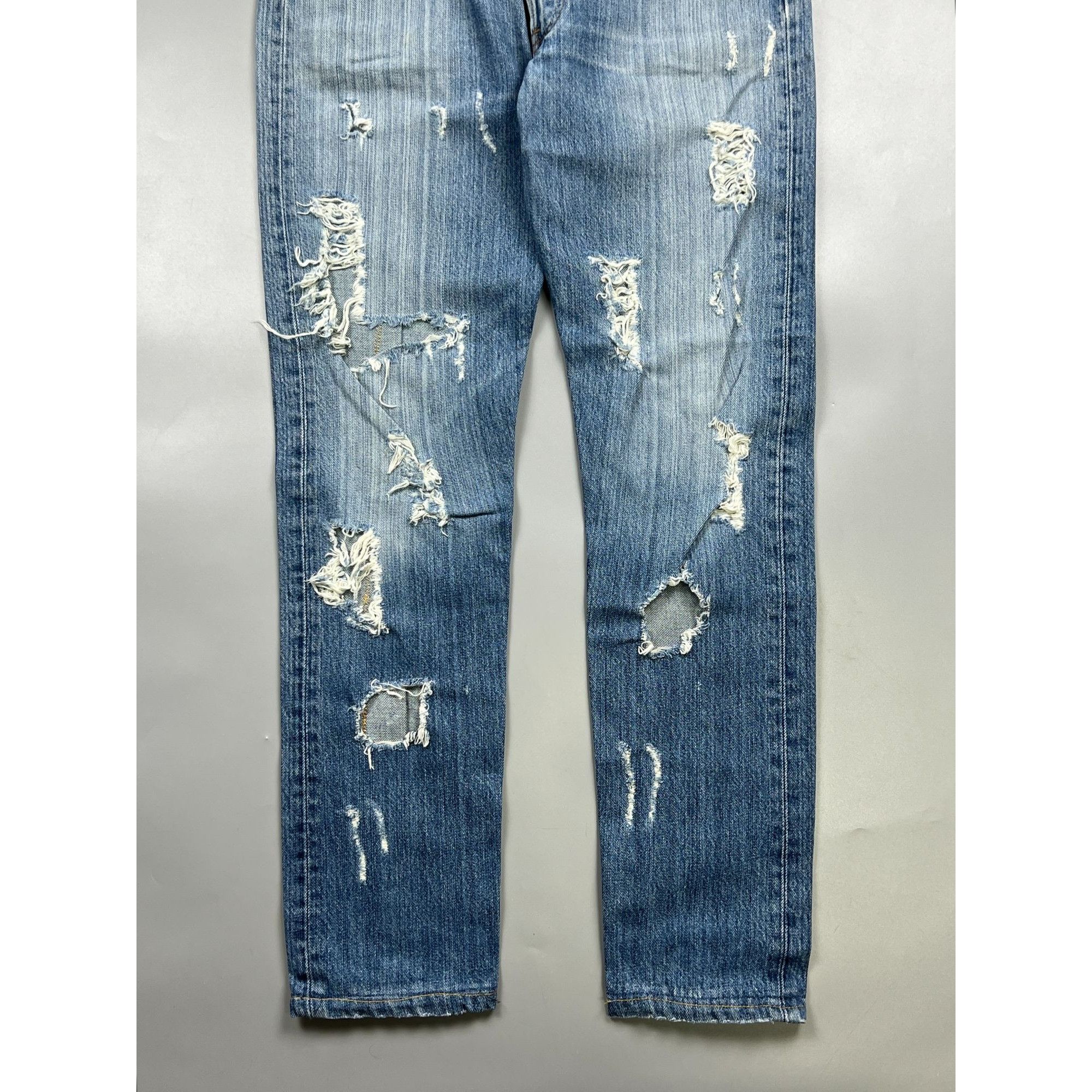 Levi's Levi’s 501 Reworked Distressed Denim Jeans Pants (Y0911) Size US 32 / EU 48 - 2 Thumbnail