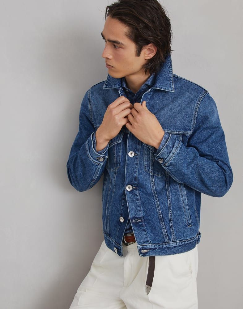 Brunello Cucinelli o1w1db10825 Denim Jacket in Blue Size US XL / EU 56 / 4 - 3 Thumbnail