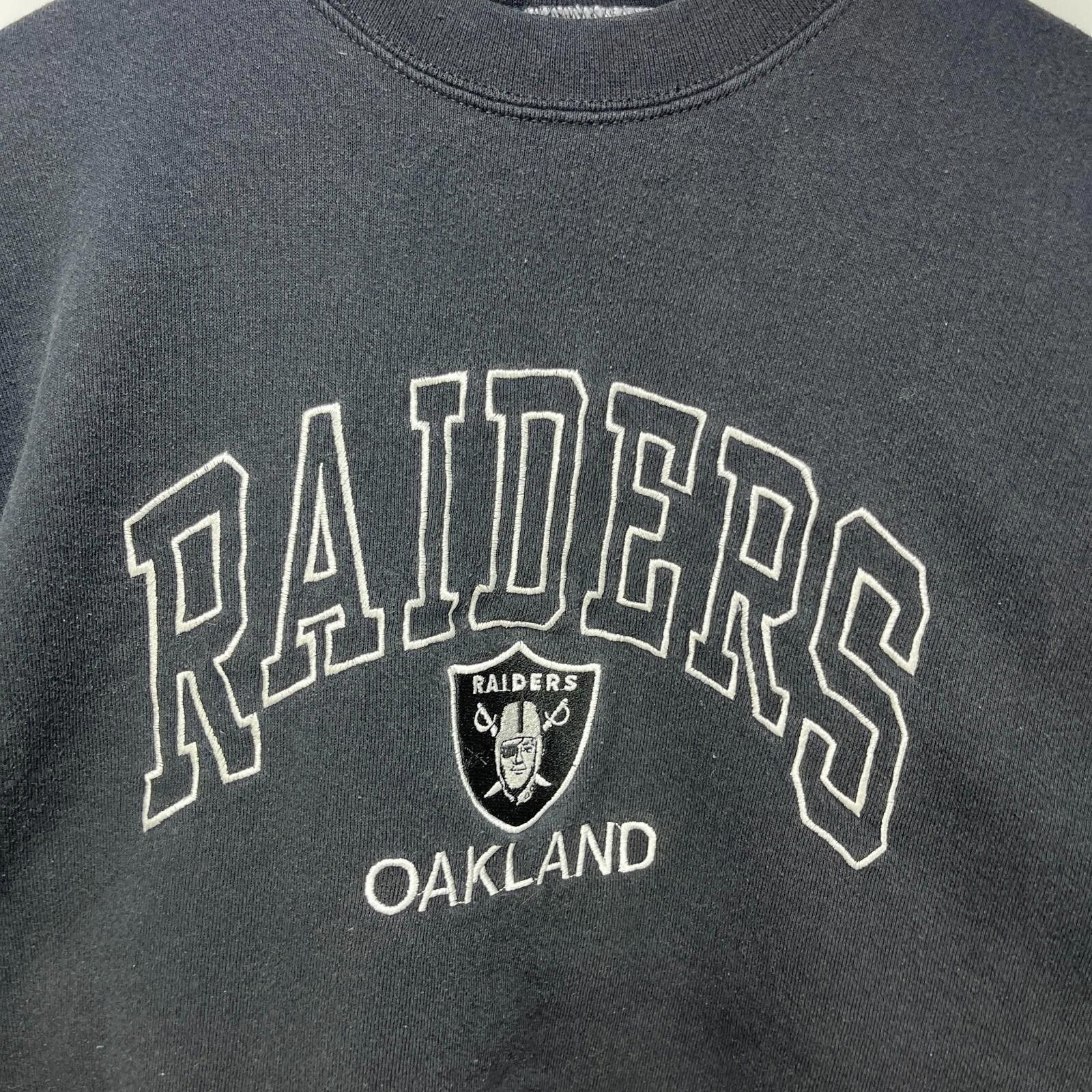 Puma Vintage 90s Oakland Raiders Puma Sun Faded Sweatshirt XL Size ONE SIZE - 3 Thumbnail
