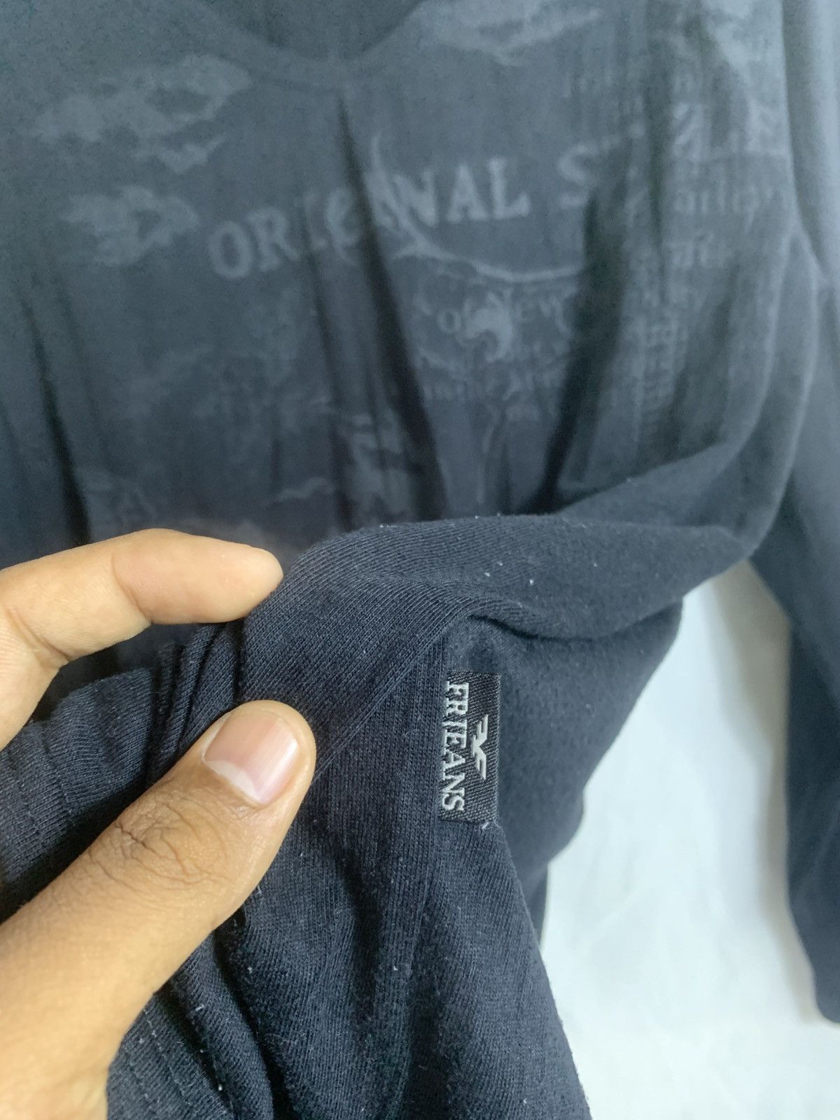 Japanese Brand Fr Jeans Faded black longsleve Size US M / EU 48-50 / 2 - 12 Thumbnail