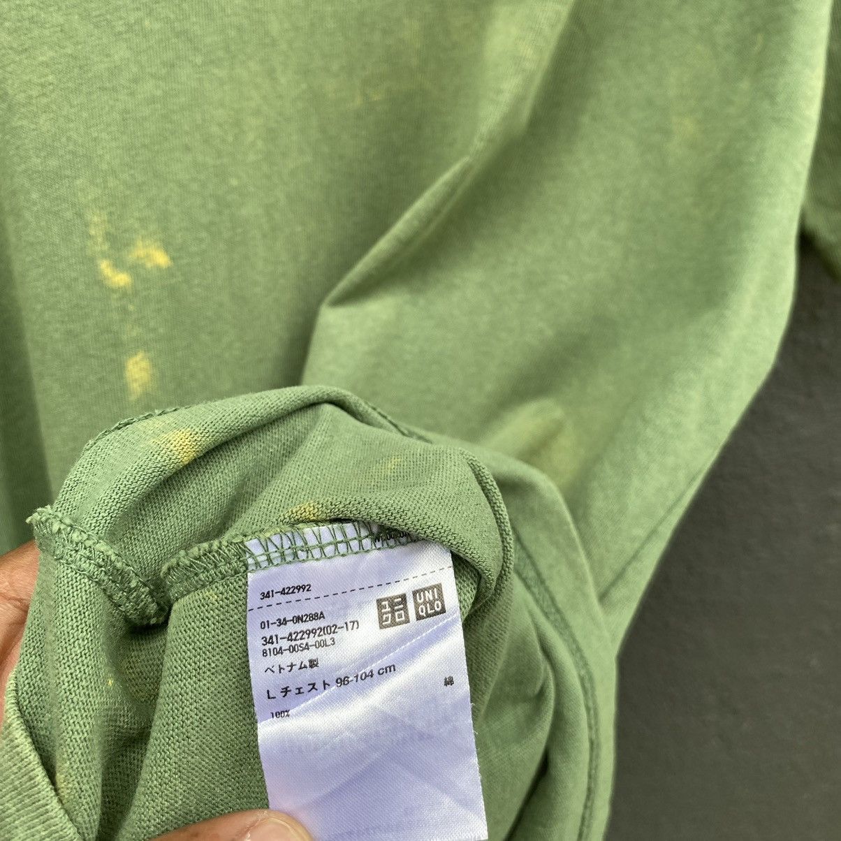Lemaire × Uniqlo Thrashed Faded Lemaire x Uniqlo ERD GRUNGE PLAIN T-SHIRT Size US L / EU 52-54 / 3 - 4 Thumbnail