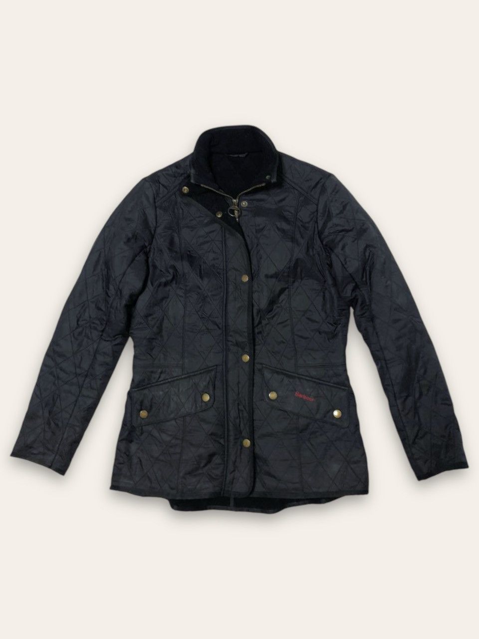 Barbour Vintage BARBOUR Quilted Navy Jacket Hunting Warm Size M / US 6-8 / IT 42-44 - 3 Thumbnail