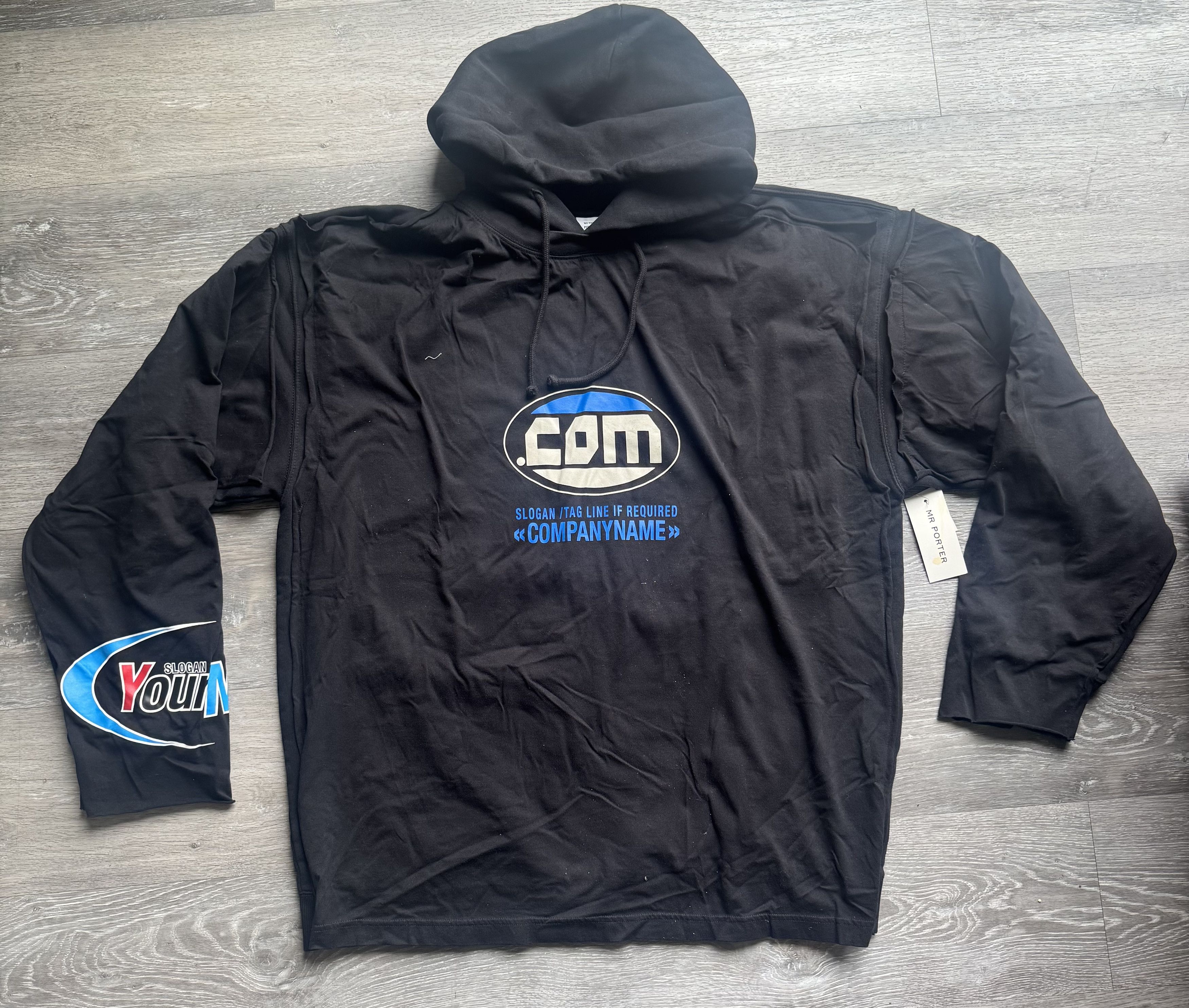 Vetements Vetements SS19 Company Name Double Layer Hoodie Size US L / EU 52-54 / 3 - 5 Thumbnail