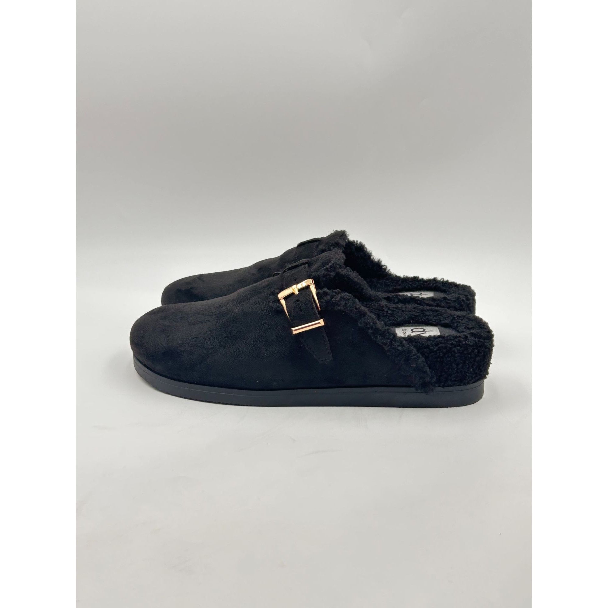 Other DV Dolce Vita Audreana Black Sherpa Lined Slides Women US 6 Size US 6 / IT 36 - 4 Thumbnail