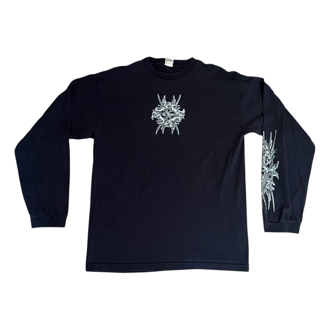 Ocean Pacific × Vintage VINTAGE Y2K Ocean Pacific Tribal Tattoo Long Sleeve T Shirt Size US L / EU 52-54 / 3 - 1 Thumbnail